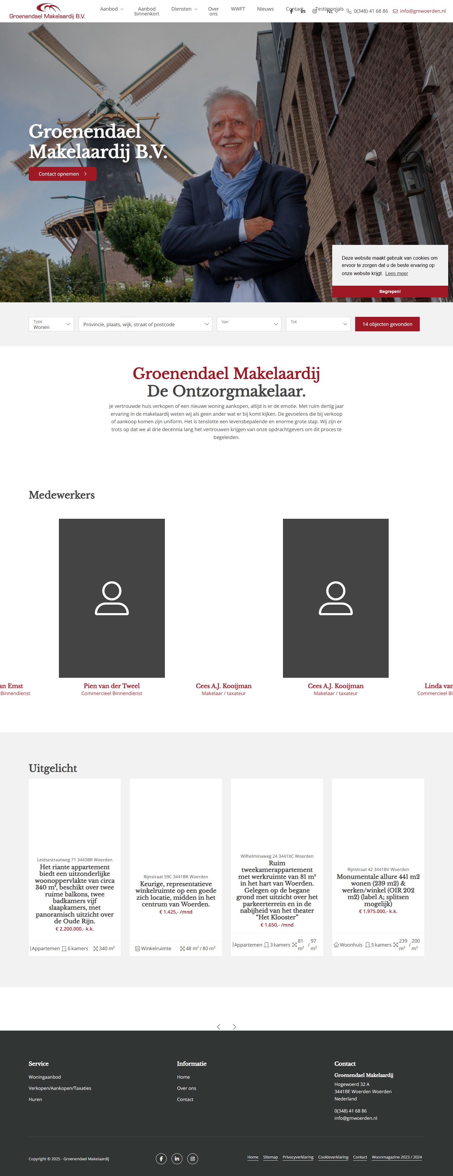 Capture d'écran du site web de www.gmwoerden.nl