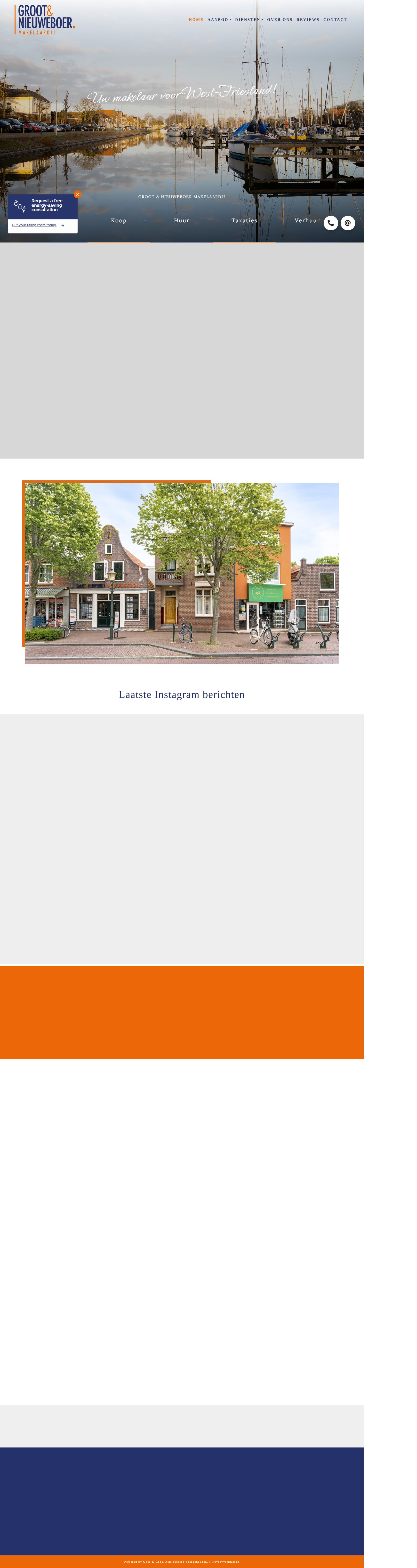 Screenshot of the website of www.grootnieuweboer.nl