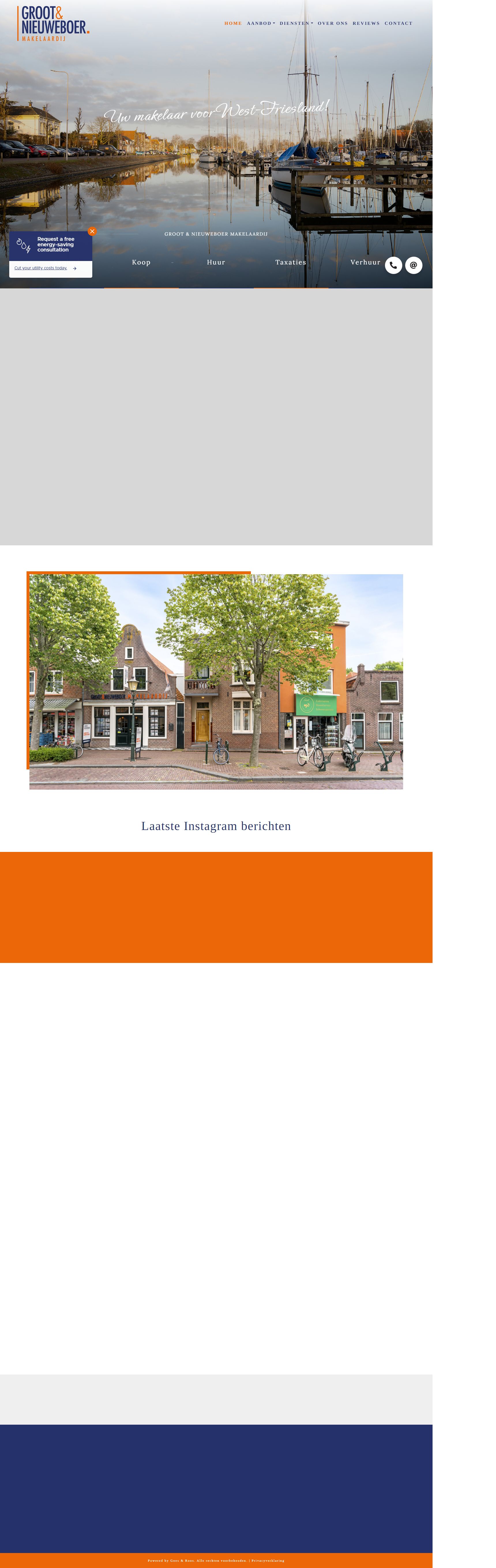 Screenshot van de website van www.grootnieuweboer.nl