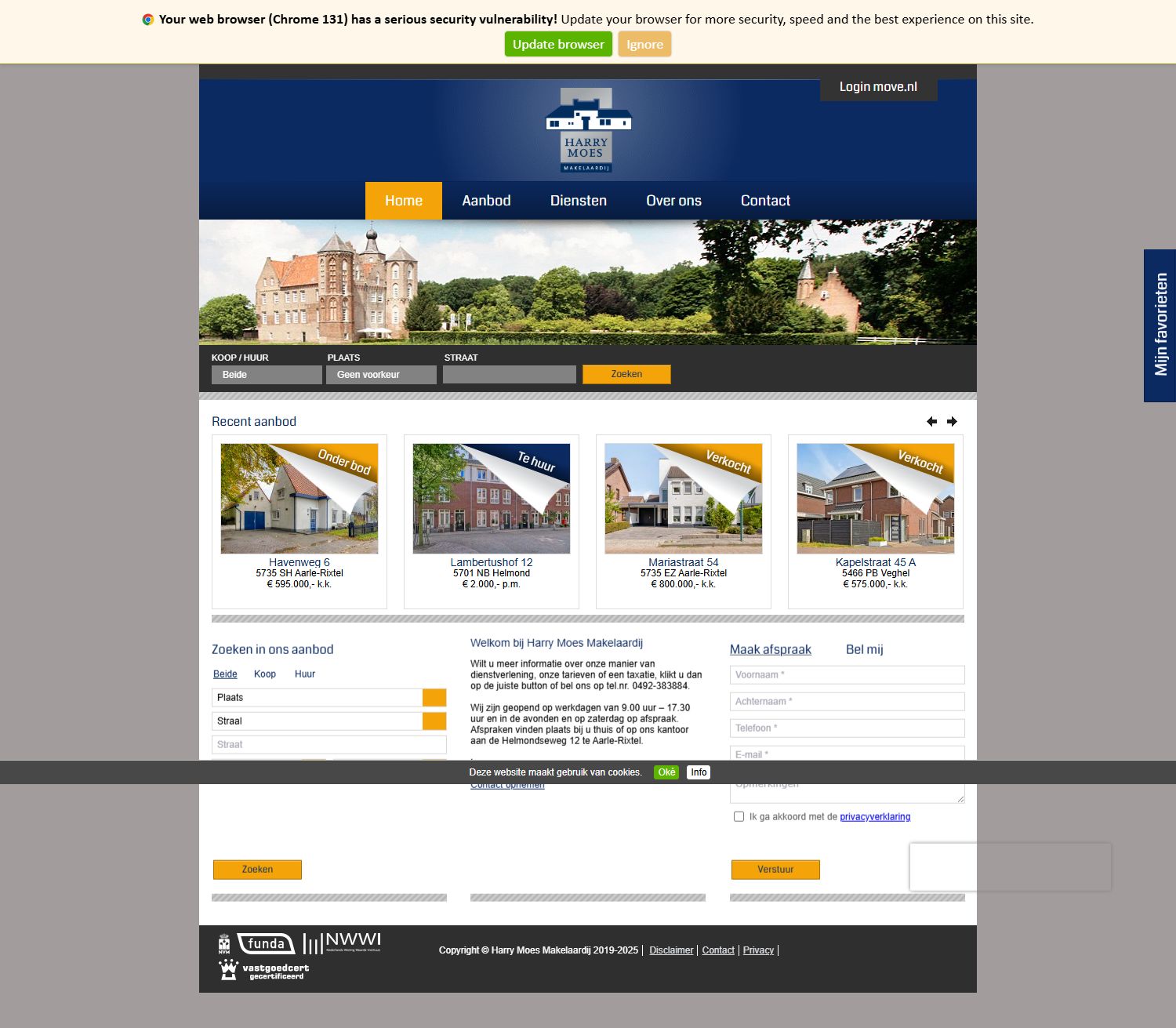 Foto van het kantoor van Harry Moes Makelaardij