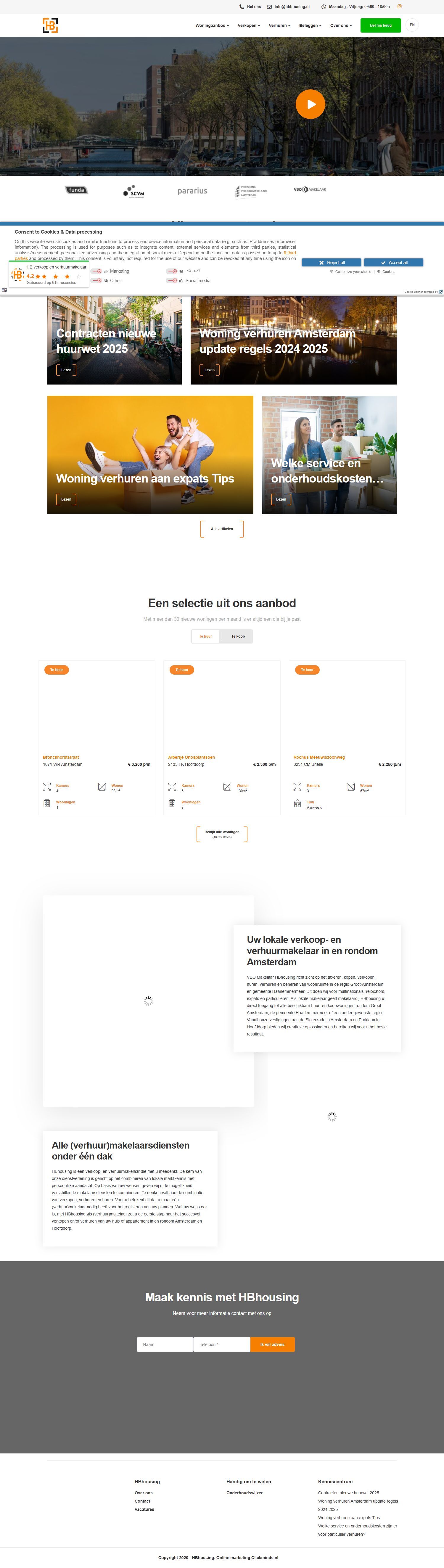 Team foto van HB Makelaardij B.V.