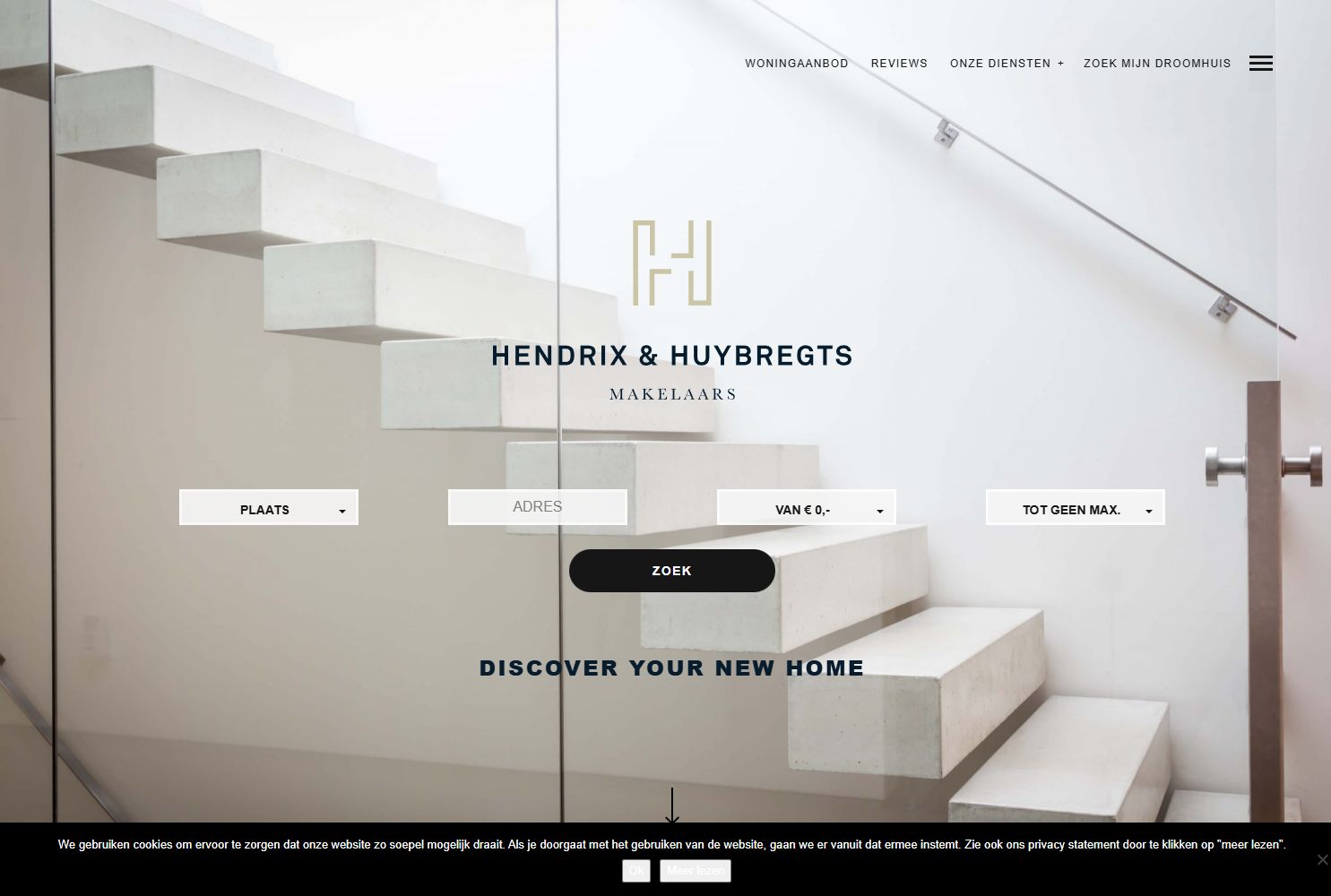 Capture d'écran du site web de www.hendrixhuybregts.nl