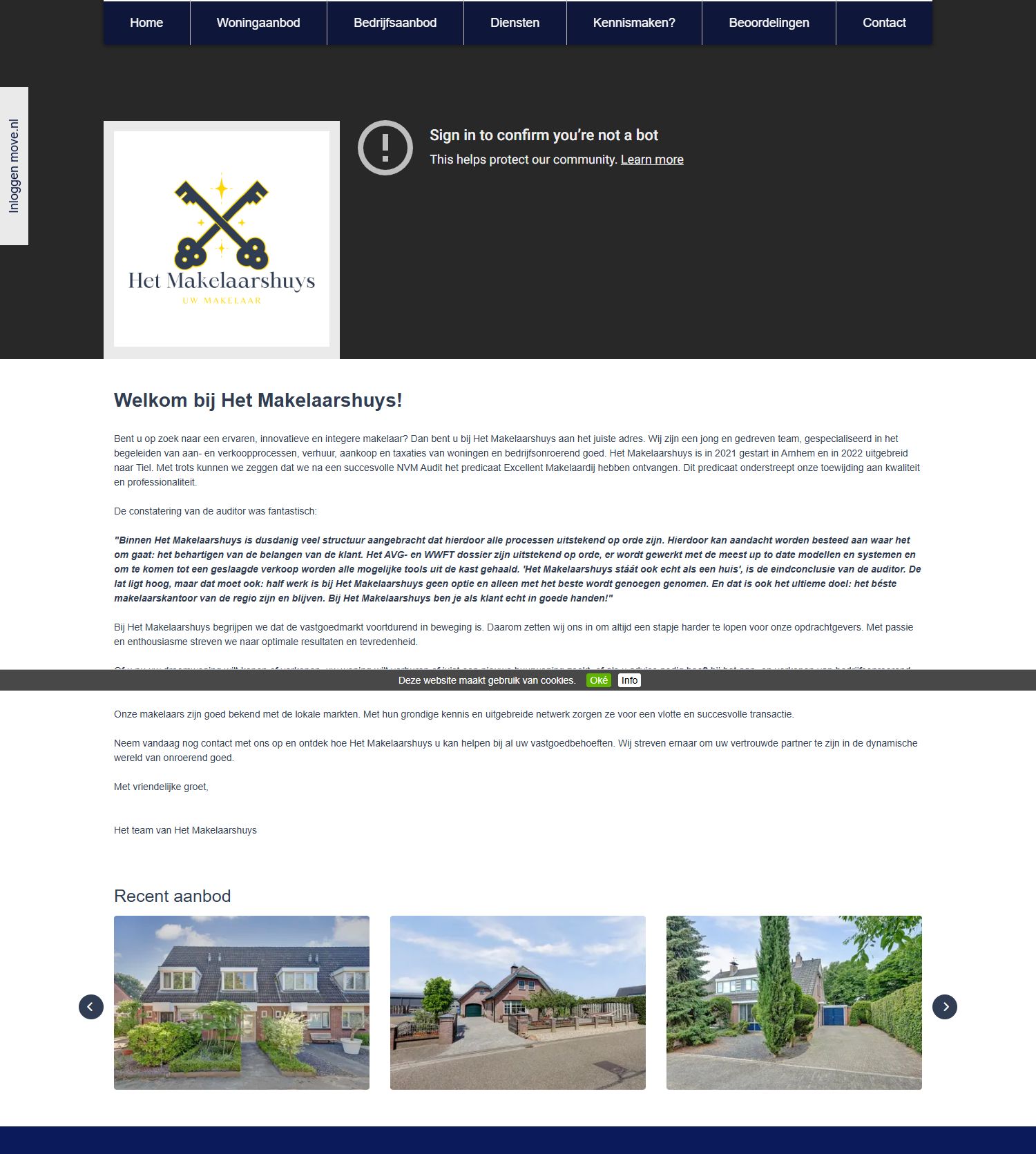 Screenshot van de website van www.hetmakelaarshuys.com