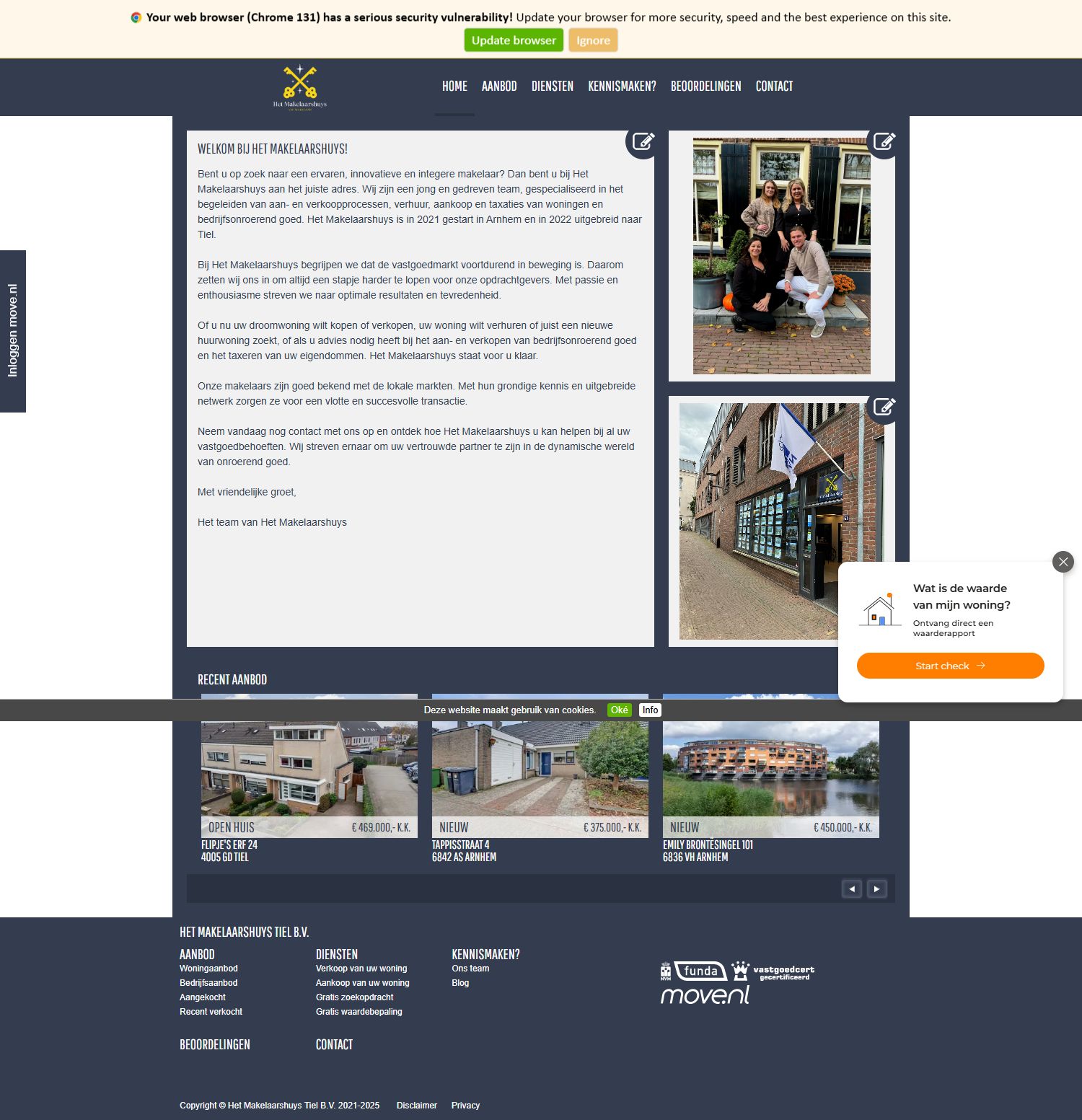 Screenshot van de website van www.hetmakelaarshuys.com
