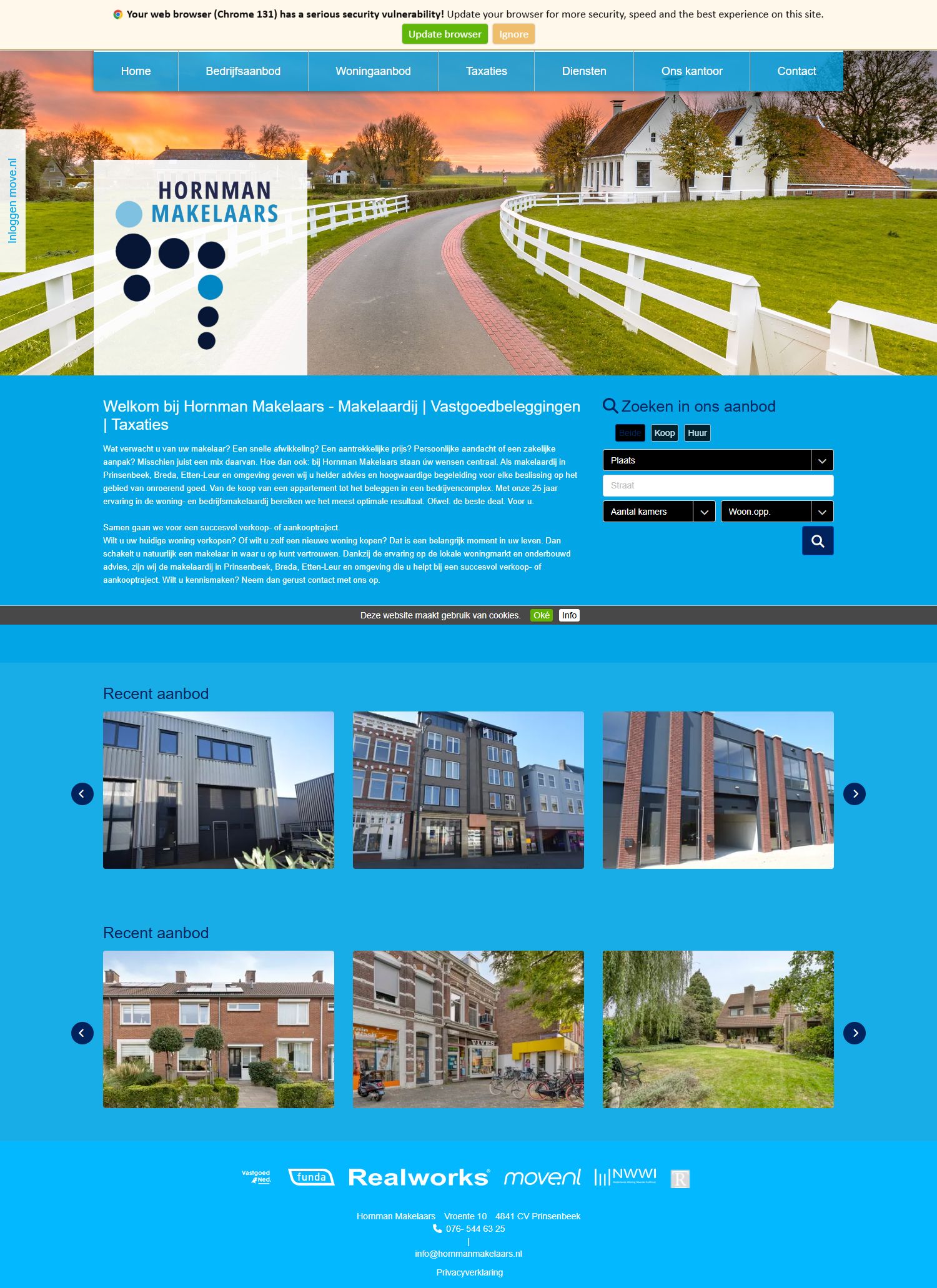 Team foto van Hornman Makelaars