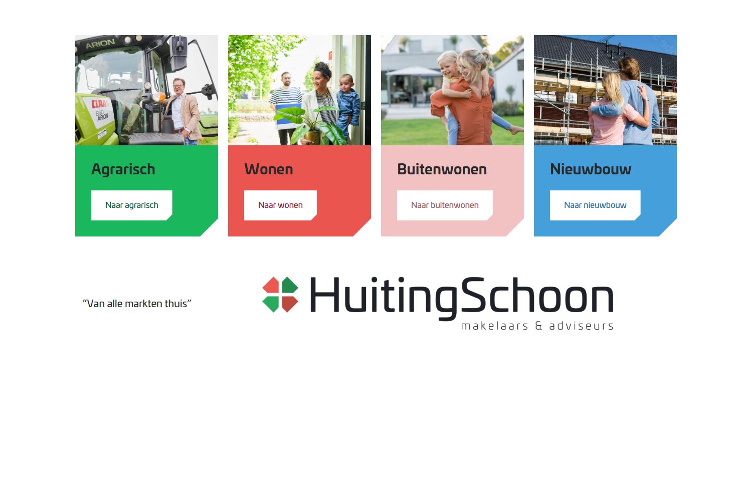 Screenshot van de website van www.huitingschoon.nl