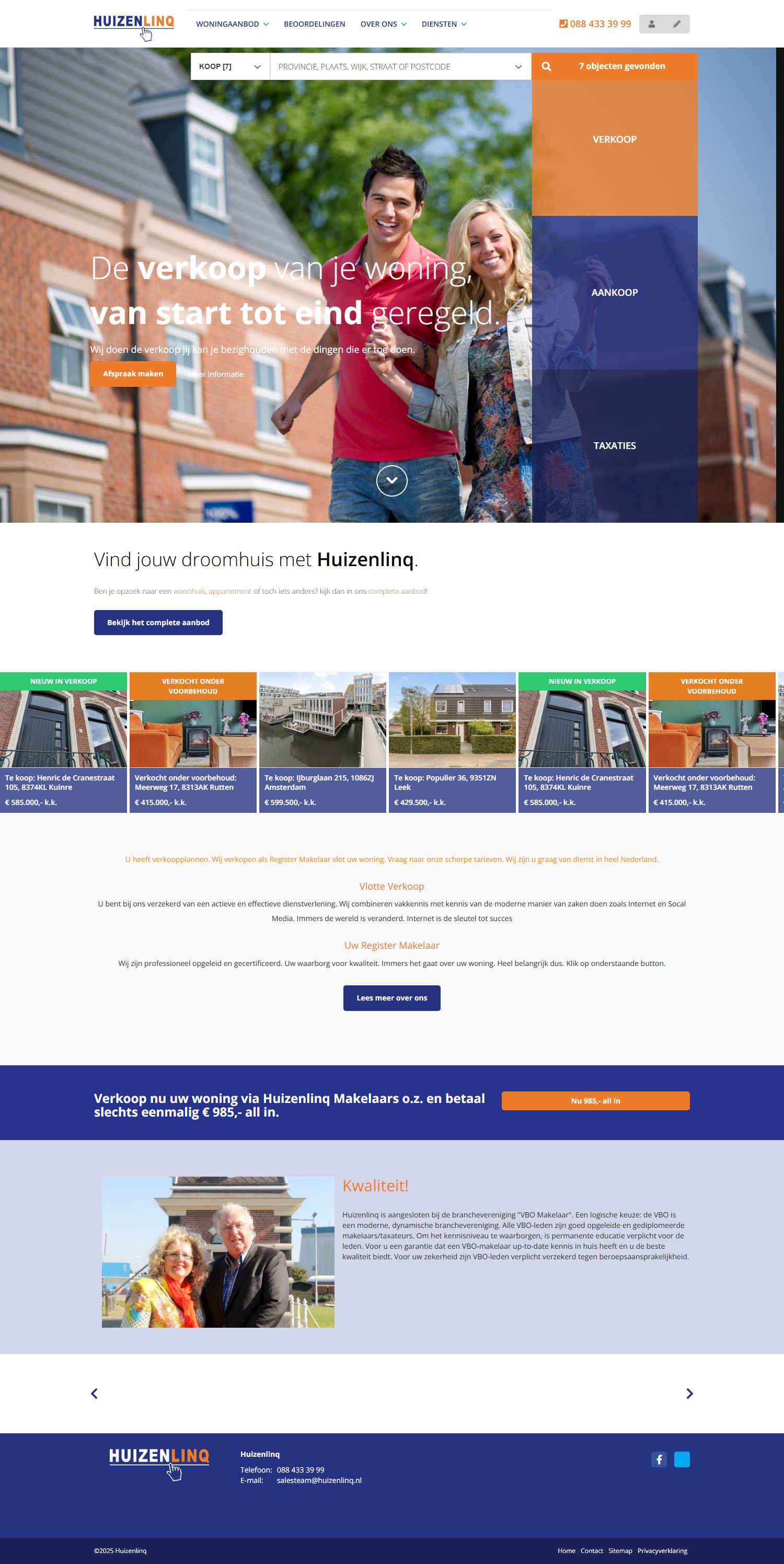 Kantoorfoto Huizenlinq Makelaars onroerende zaken