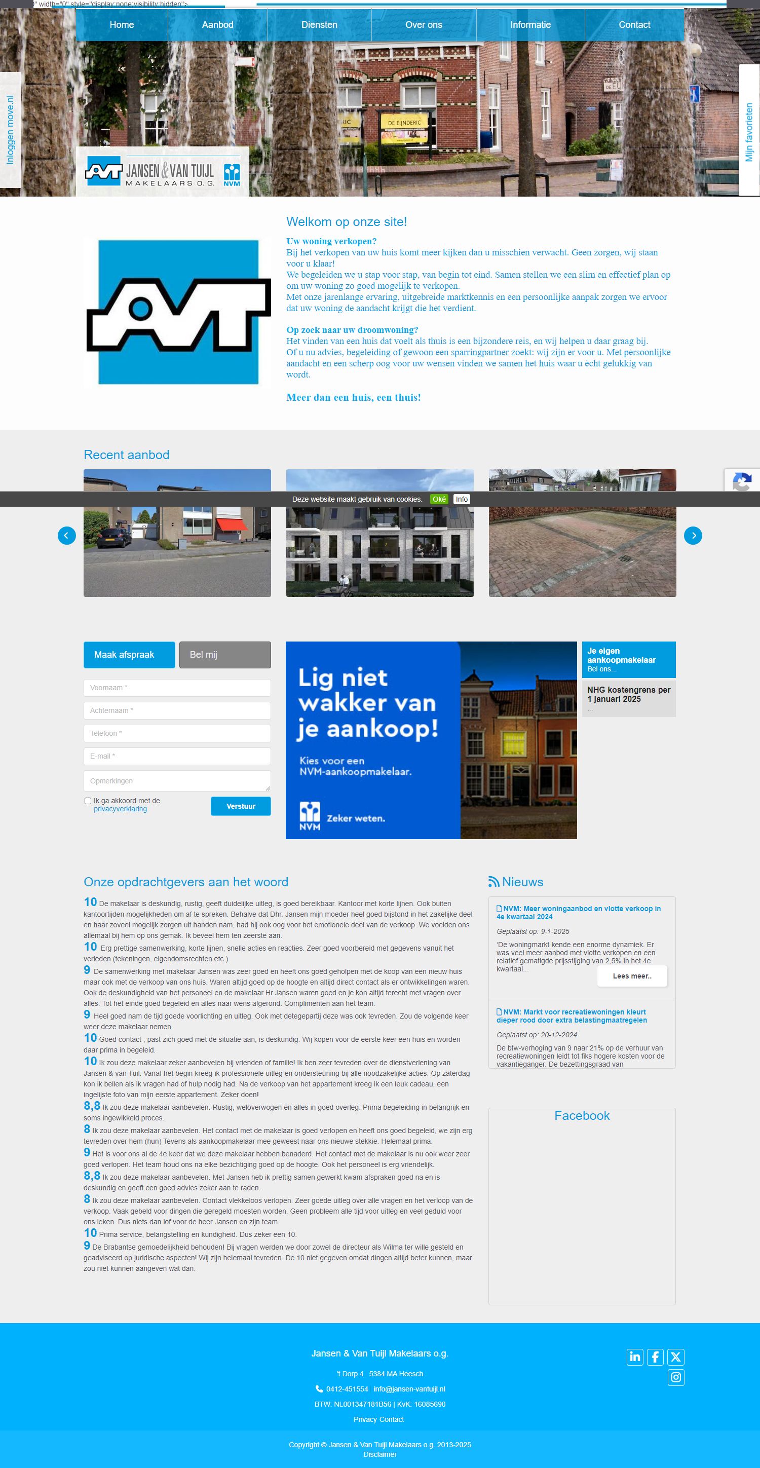 Screenshot van de website van www.jansen-vantuijl.nl