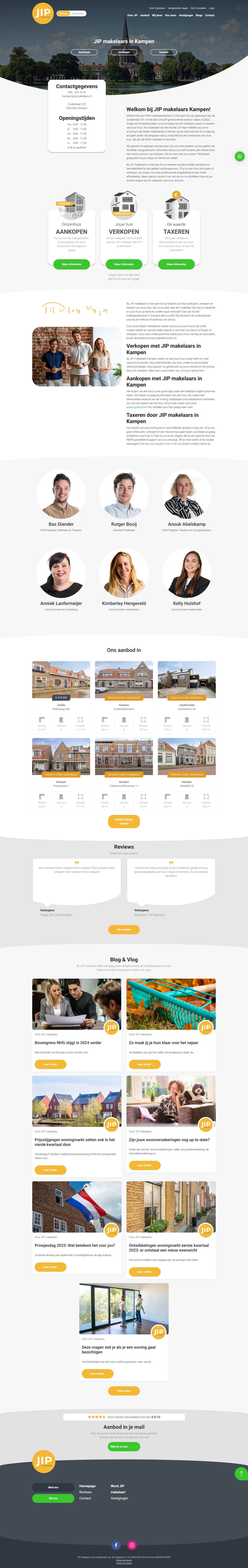 Screenshot of the website of www.jipinkampen.nl
