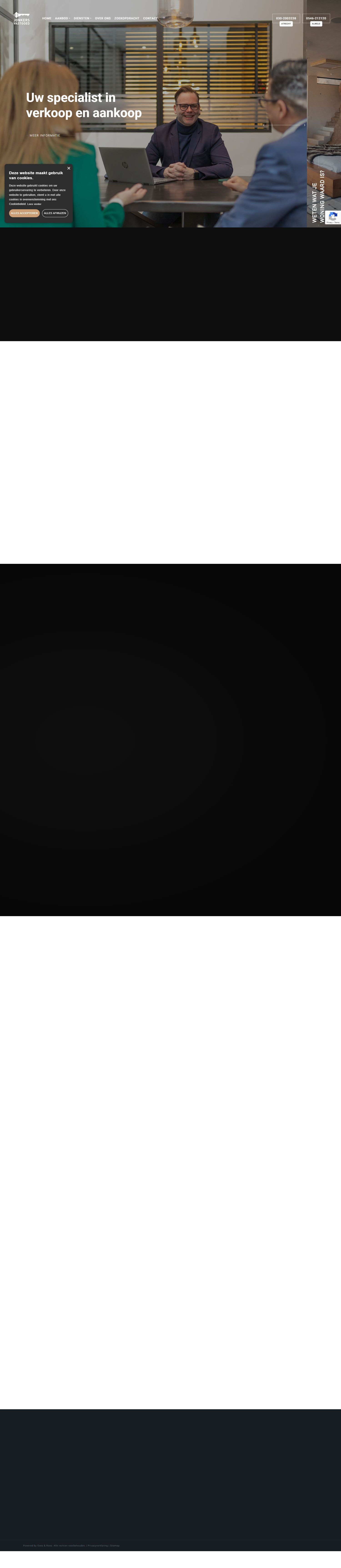 Capture d'écran du site web de www.jonkersvastgoed.com
