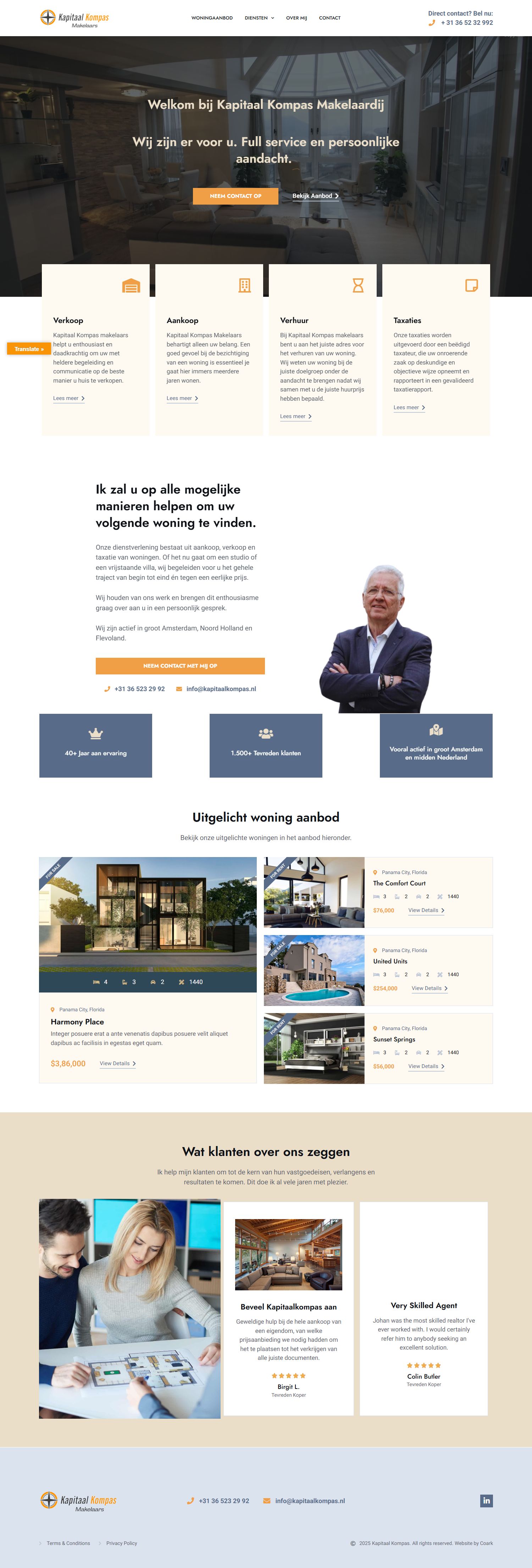 Photo de bureau kapitaal Kompas