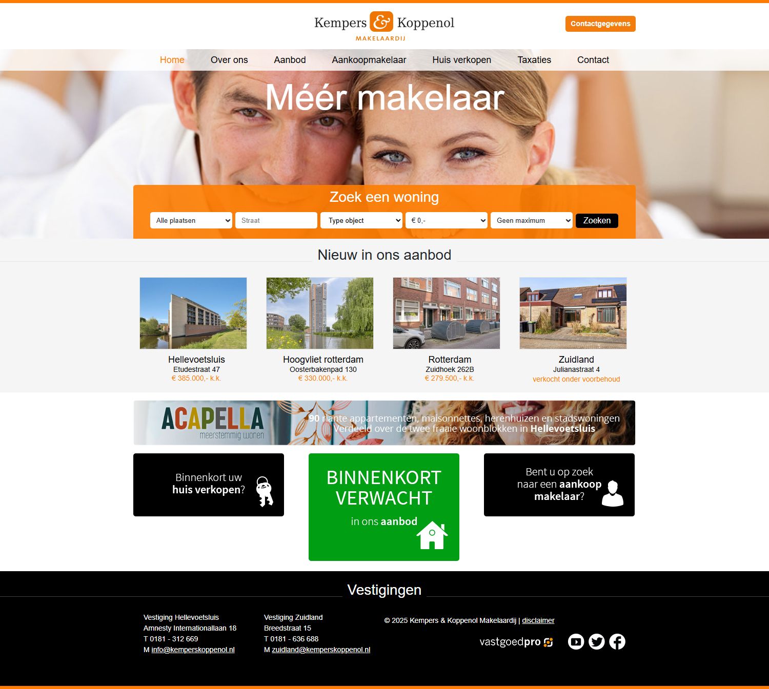 Screenshot van de website van www.kemperskoppenol.nl
