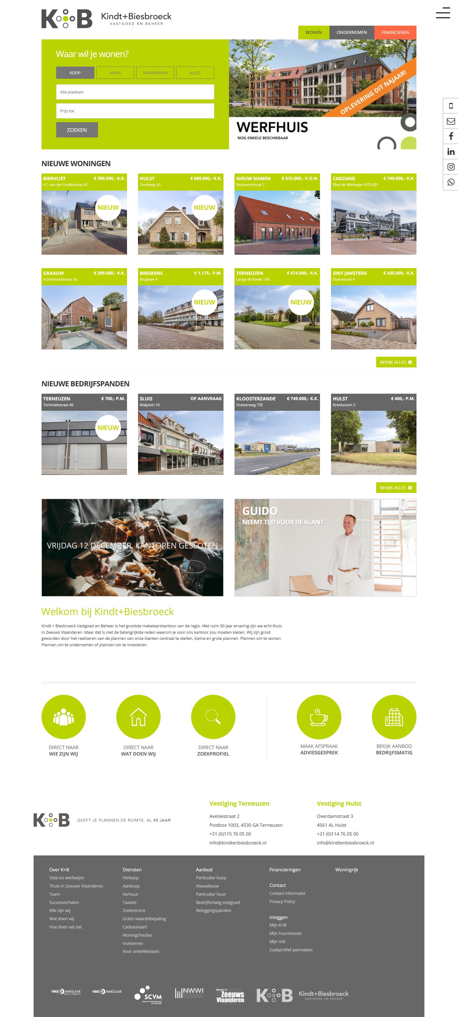 Kantoorfoto Kindt + Biesbroeck Vastgoed en Beheer