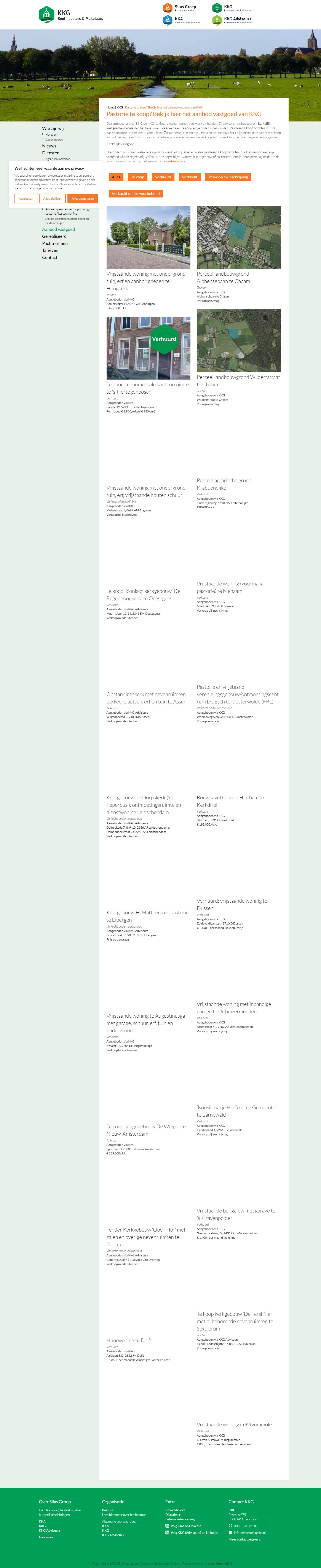 Screenshot van de website van silasgroep.nl