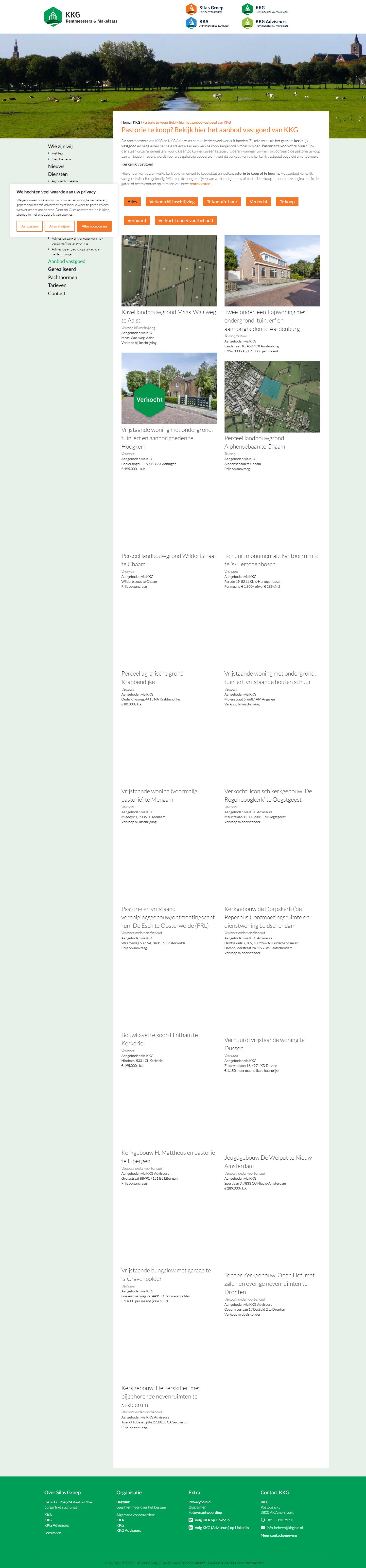 Screenshot of the website of silasgroep.nl