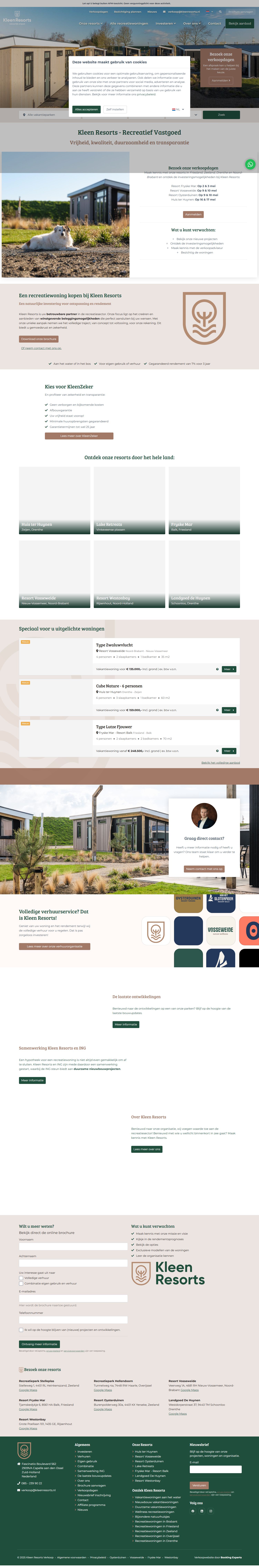 Bürofoto Kleen Resorts Verkoop