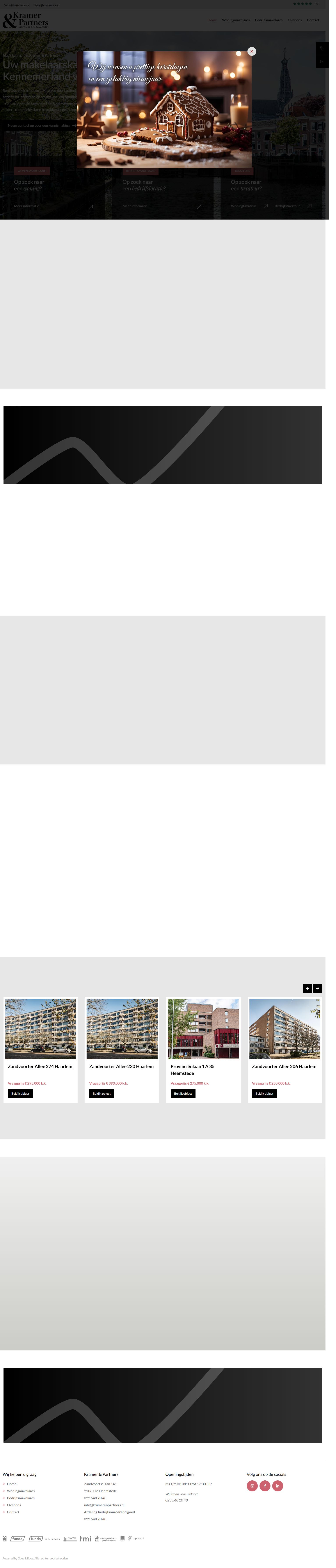 Capture d'écran du site web de www.kramerenpartners.nl
