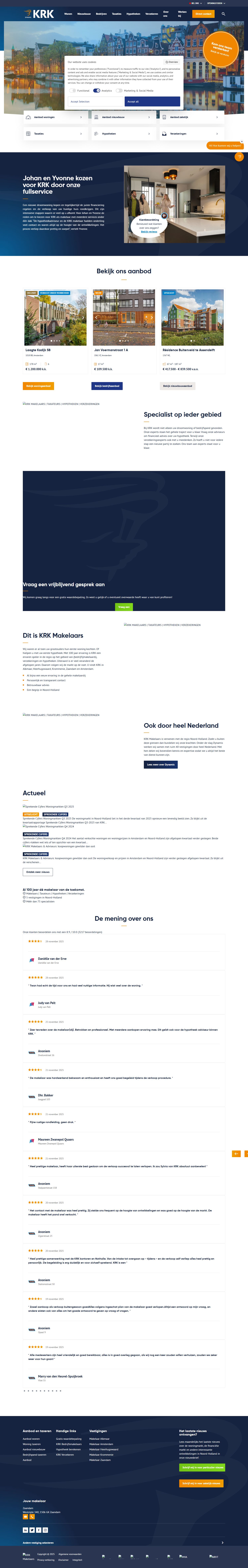 Capture d'écran du site web de www.krk.nl