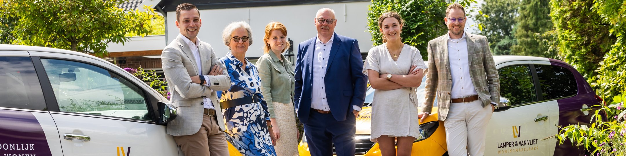 Team foto van Lamper & Van Vliet Woningmakelaars