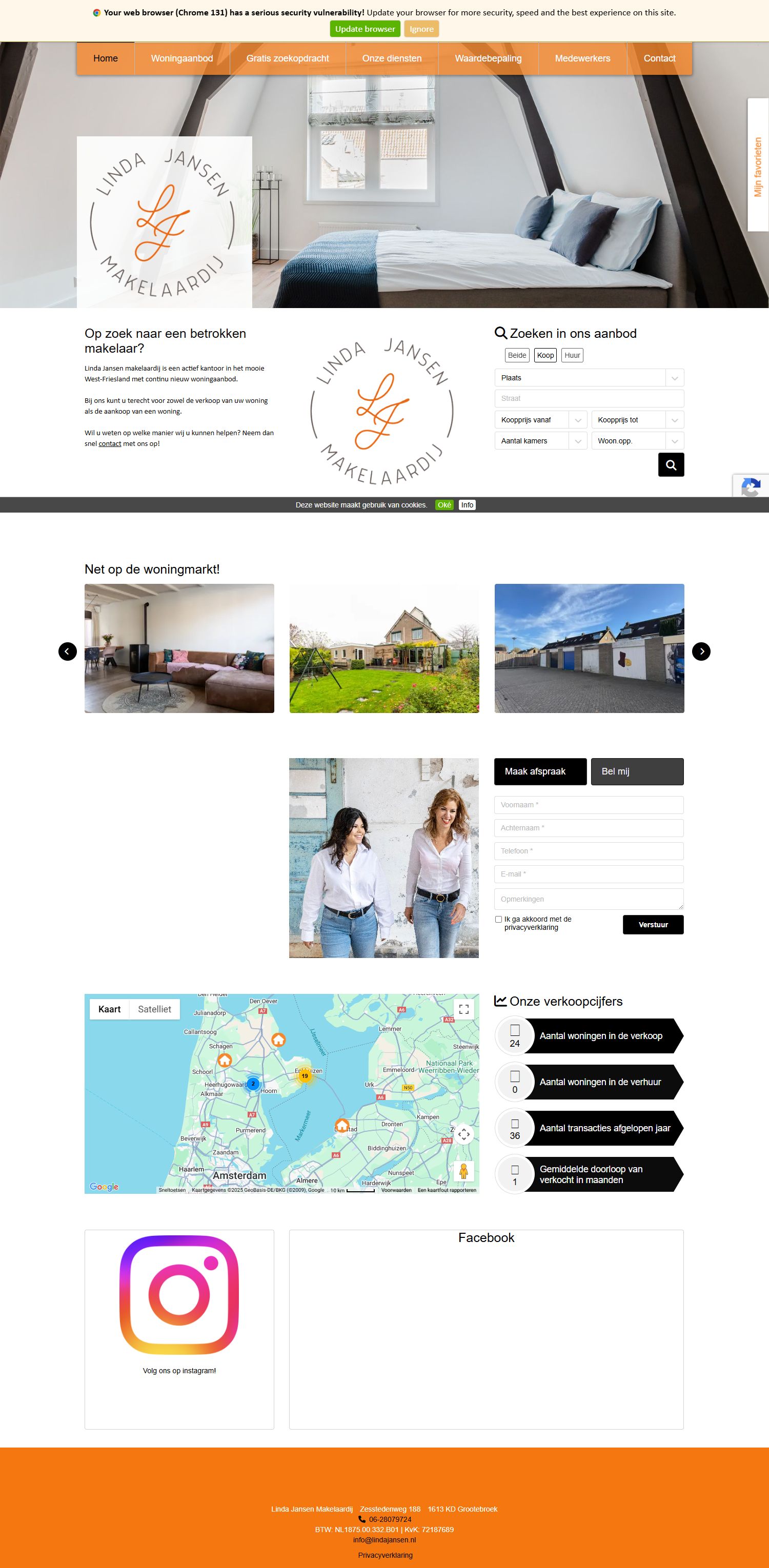 Office photo Linda Jansen makelaardij