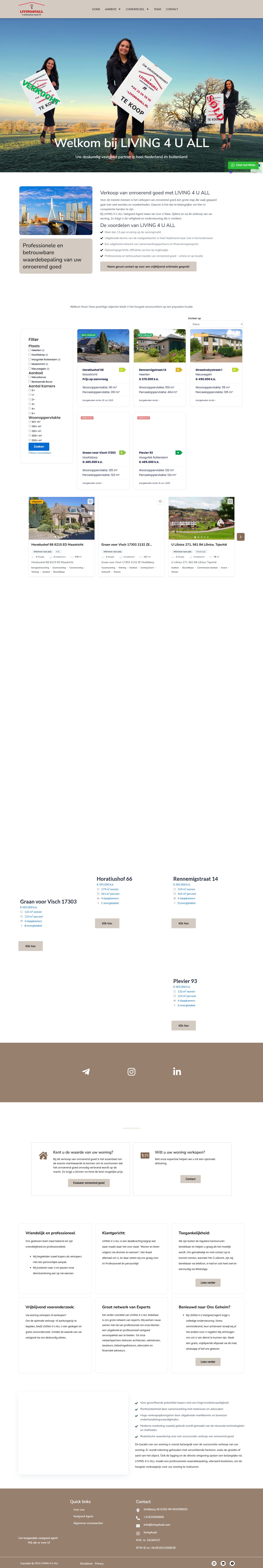 Screenshot of the website of living4uall.com