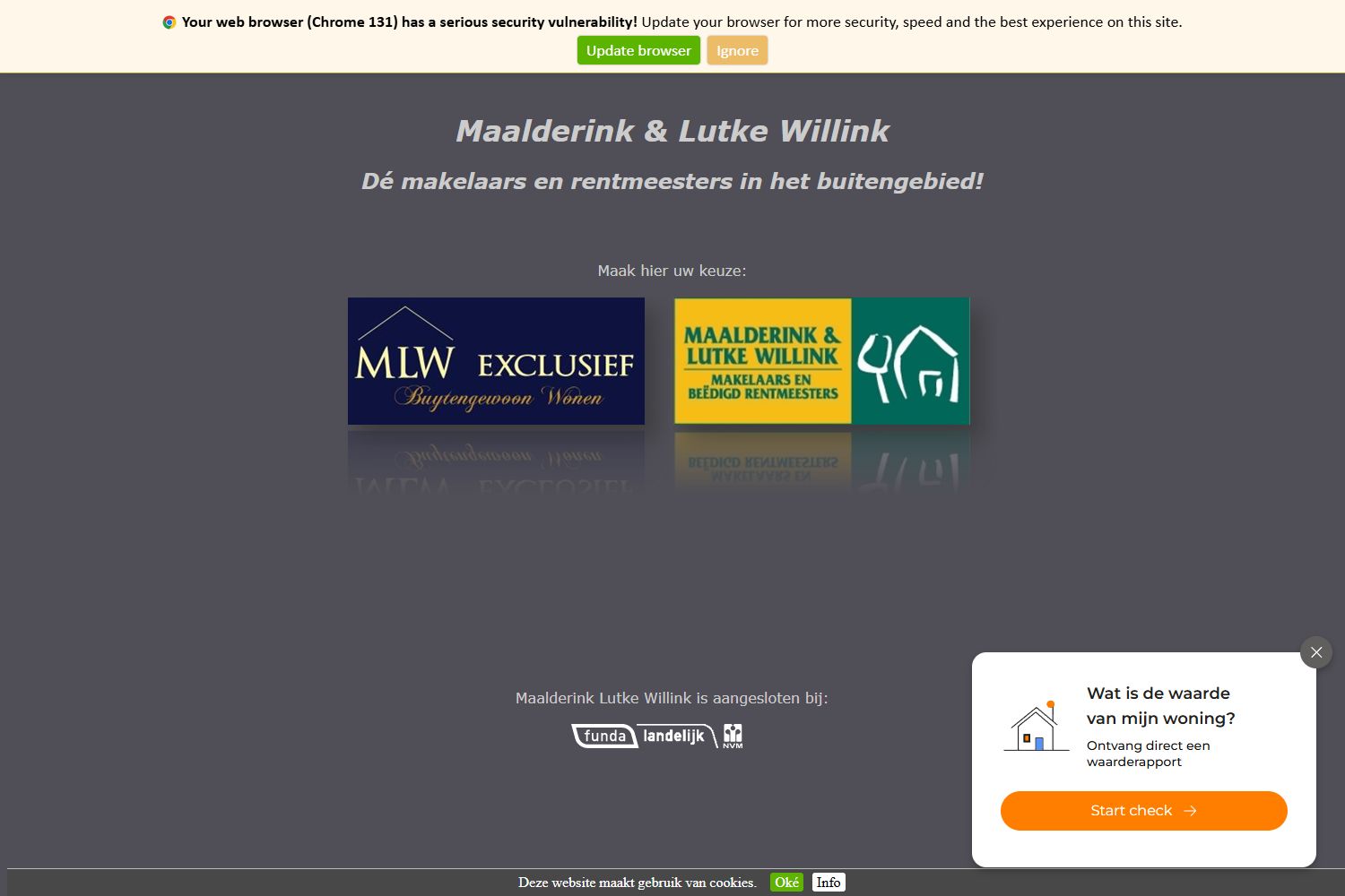 Screenshot van de website van www.maalderinklutkewillink.nl
