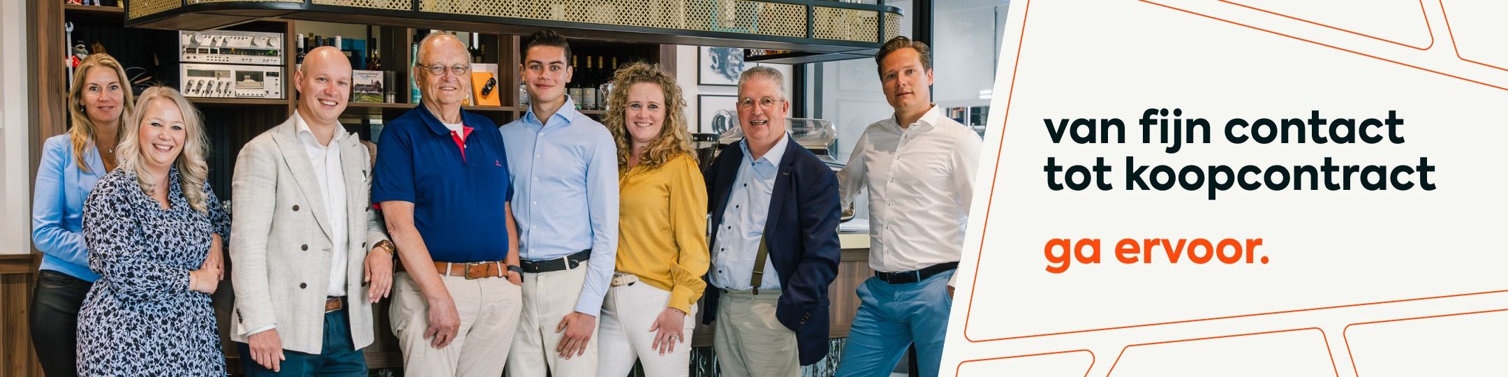 Team foto van Majoor Makelaars Amersfoort e.o.
