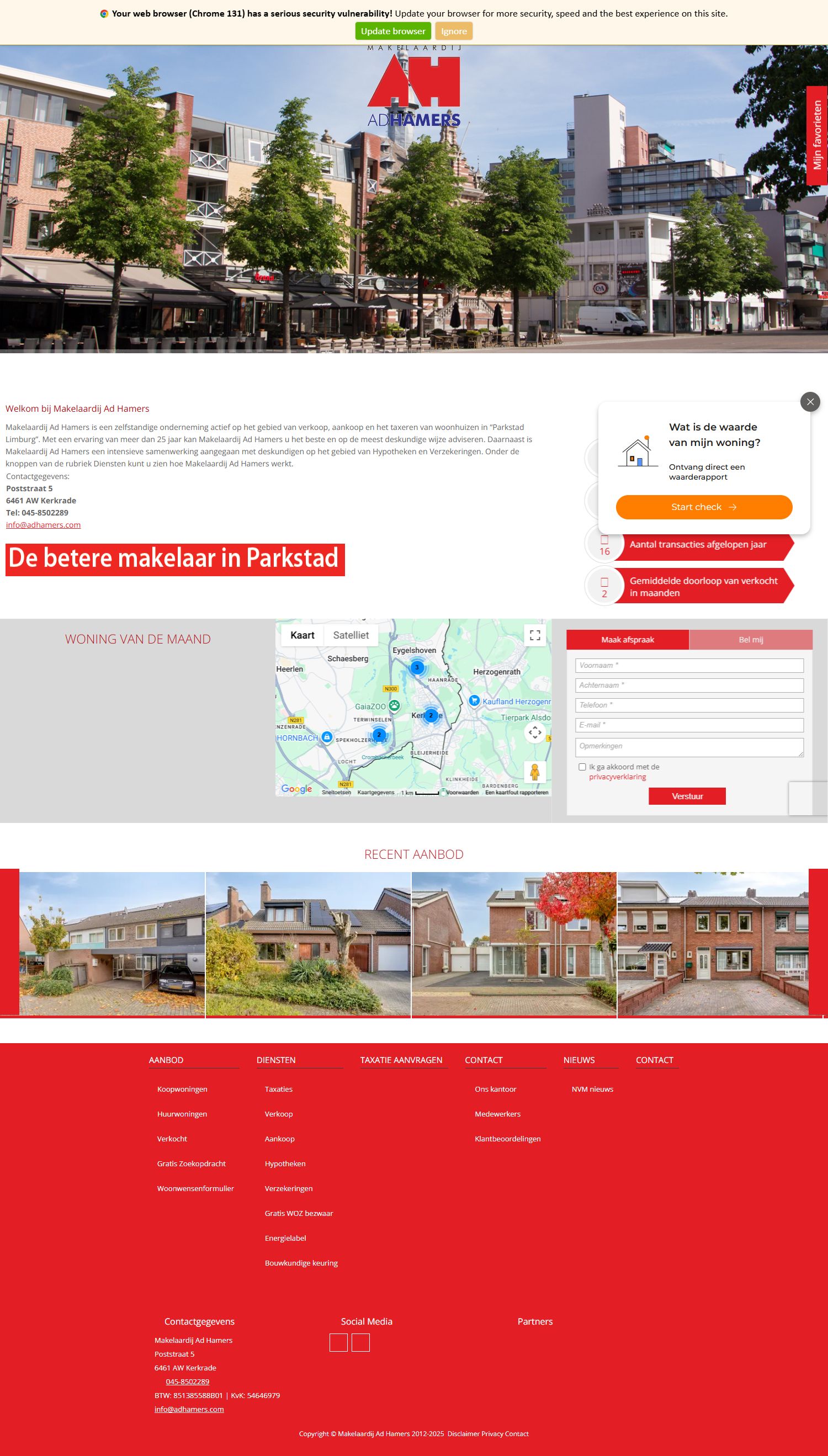 Kantoor foto van Makelaardij Ad Hamers