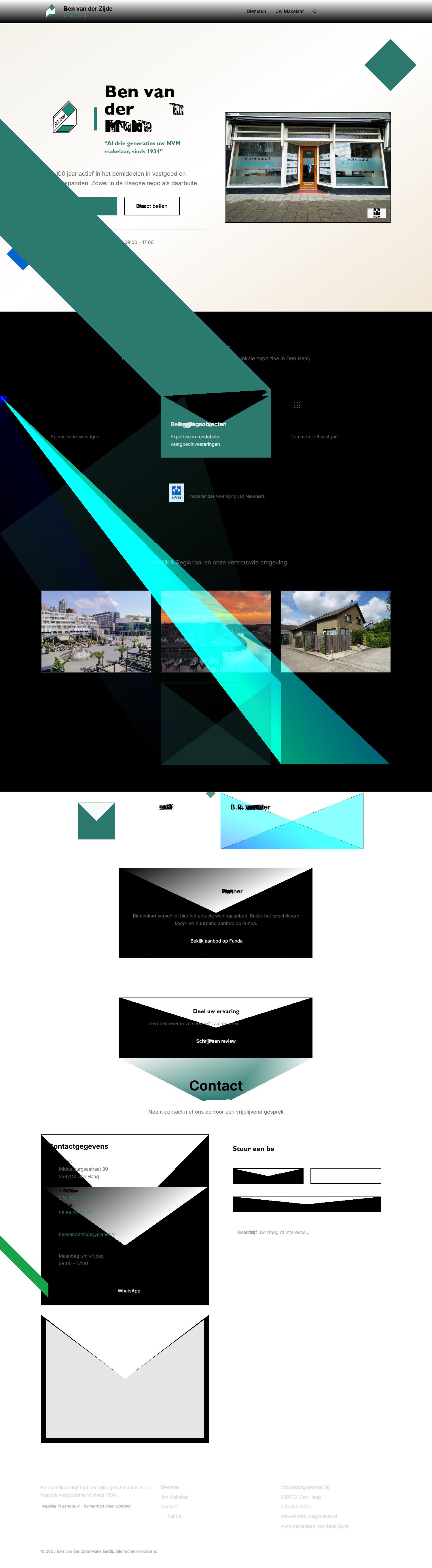 Team foto van Makelaardij Ben van der Zijde