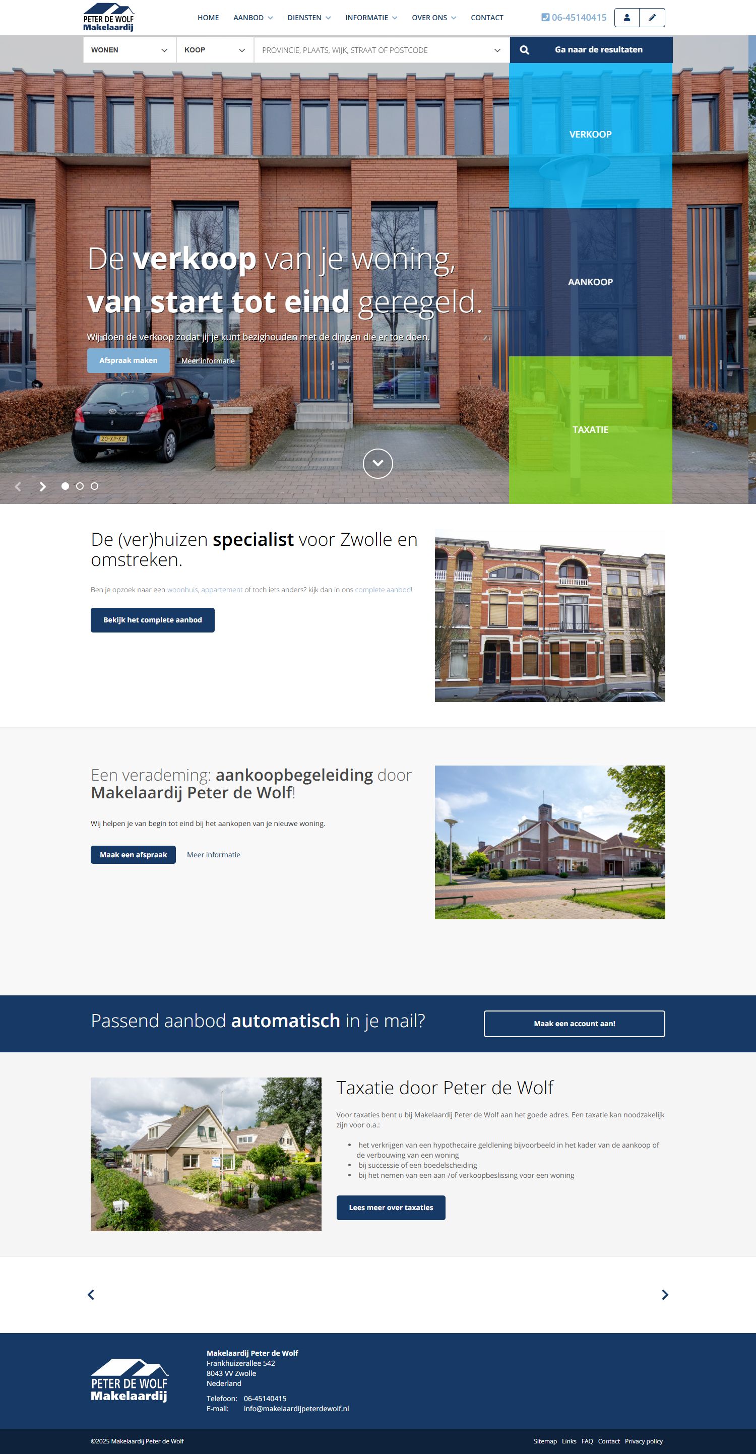 Photo de bureau Makelaardij Peter de Wolf