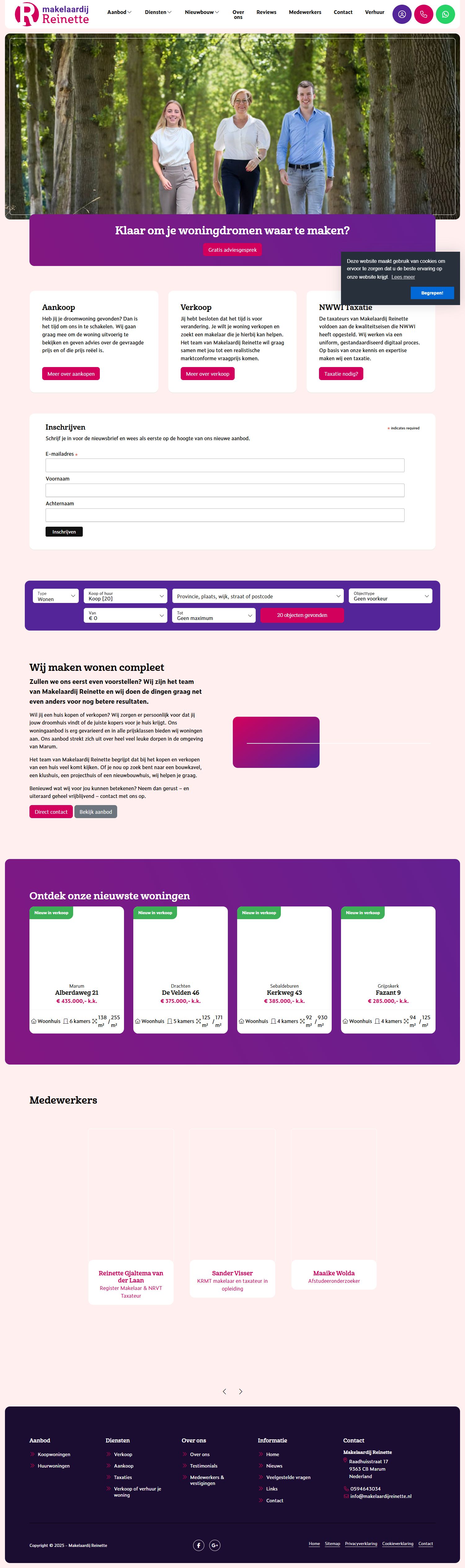 Photo de bureau Makelaardij Reinette, maakt wonen compleet