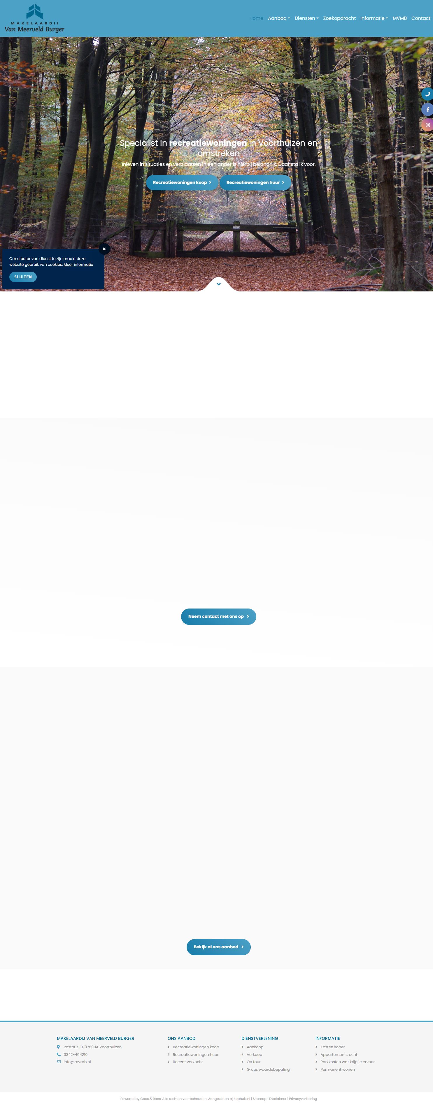 Capture d'écran du site web de www.mvmb.nl