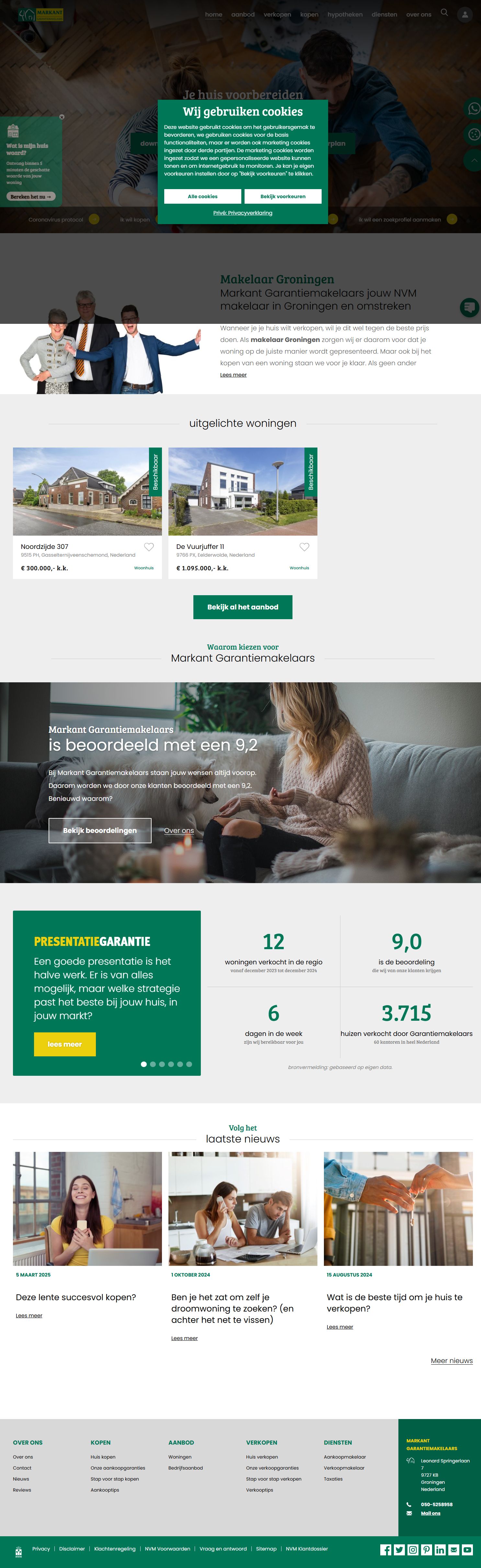Screenshot der Website von www.mmet.nl