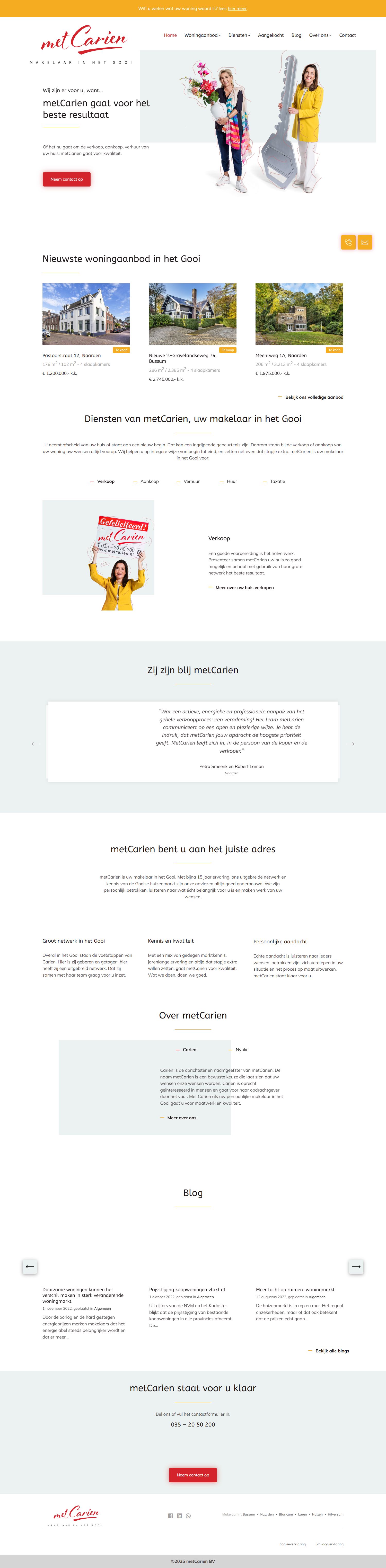 Kantoor foto van metCarien B.V. Makelaar in het Gooi