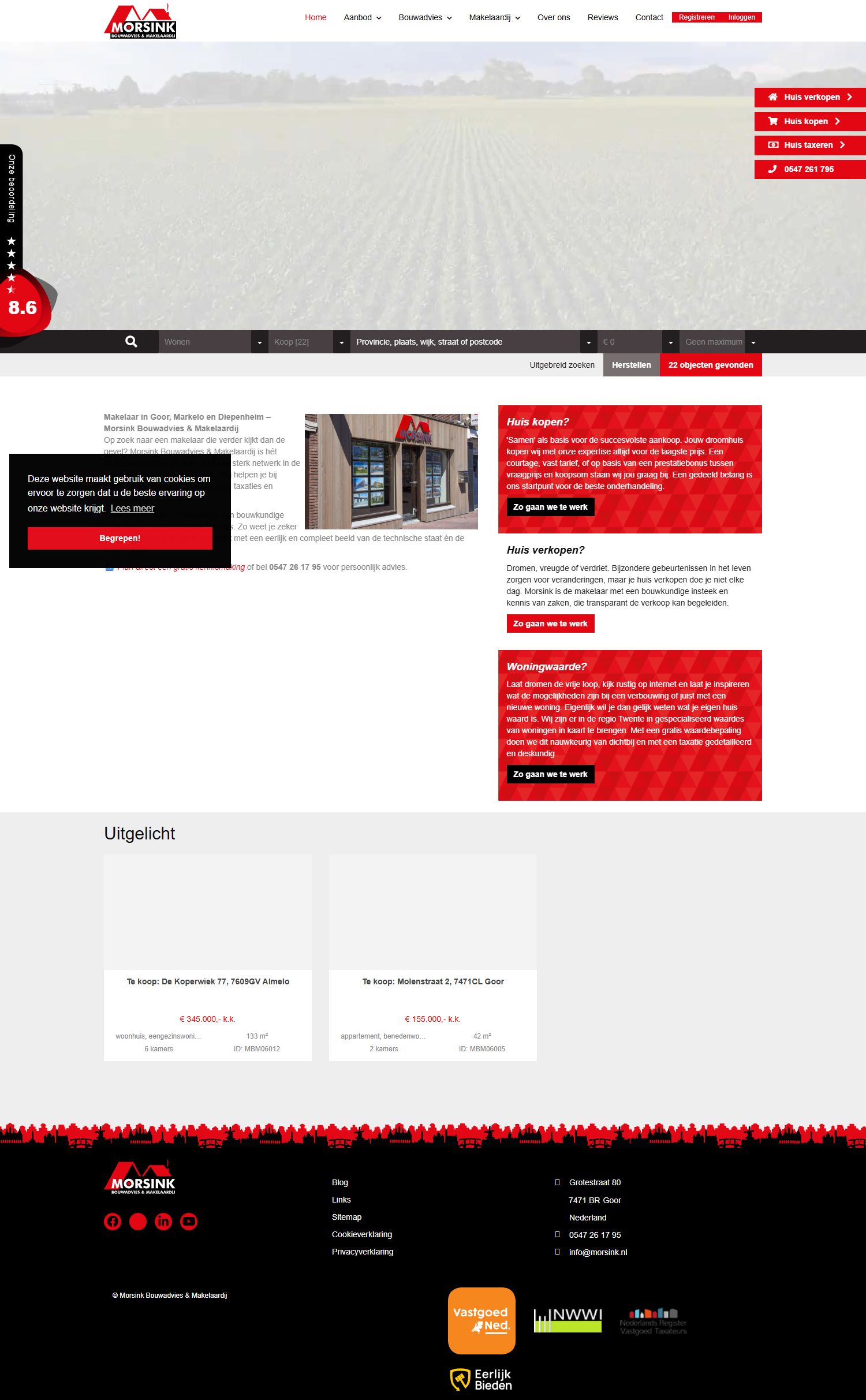 Team foto van Morsink Bouwadvies & Makelaardij