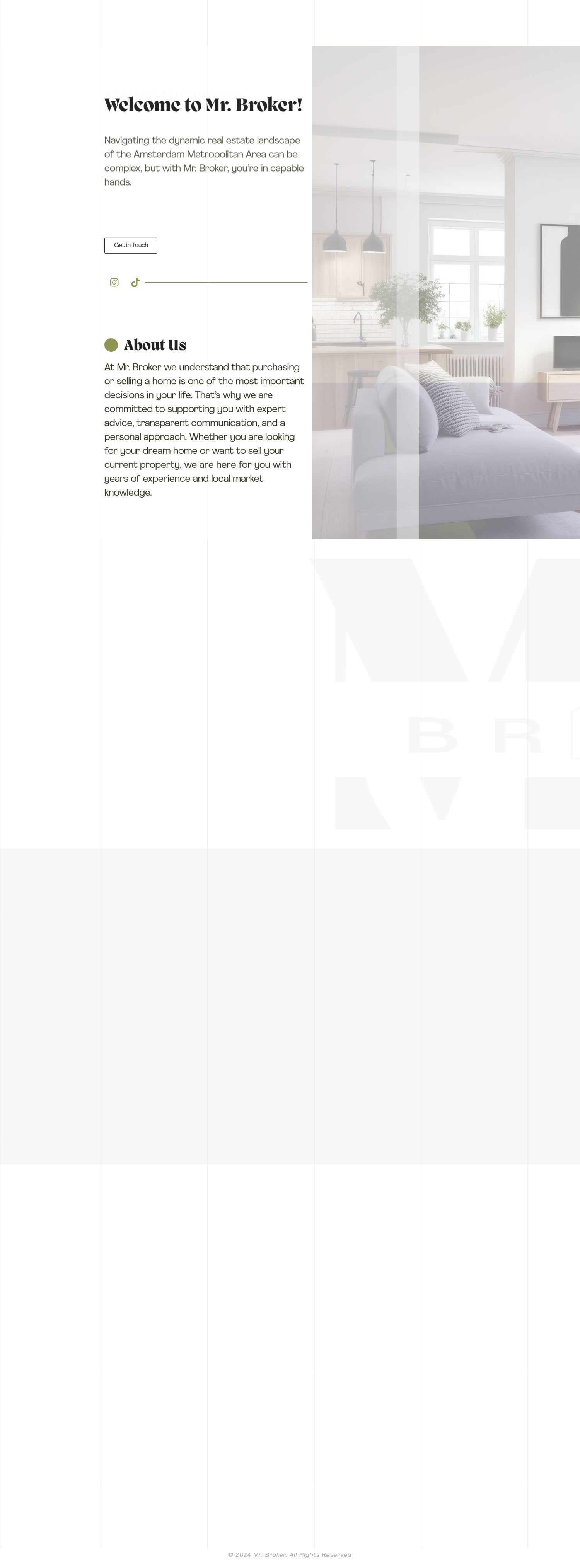 Screenshot of the website of www.mrbroker.nl