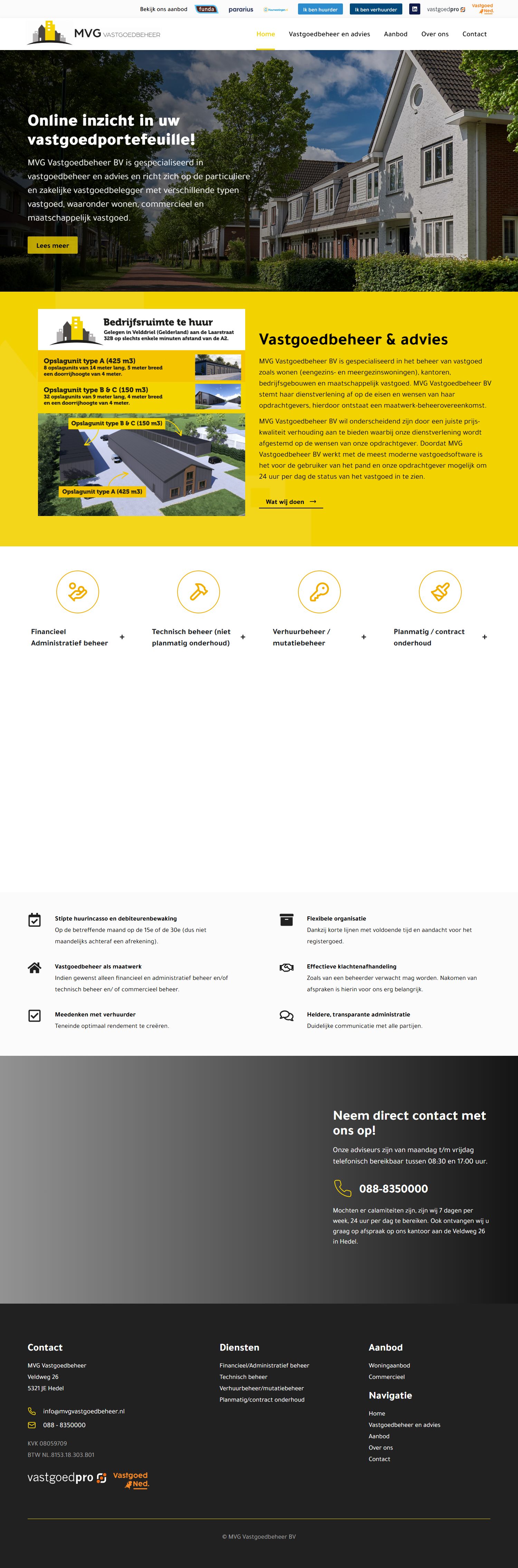 Screenshot van de website van www.mvgvastgoedbeheer.nl