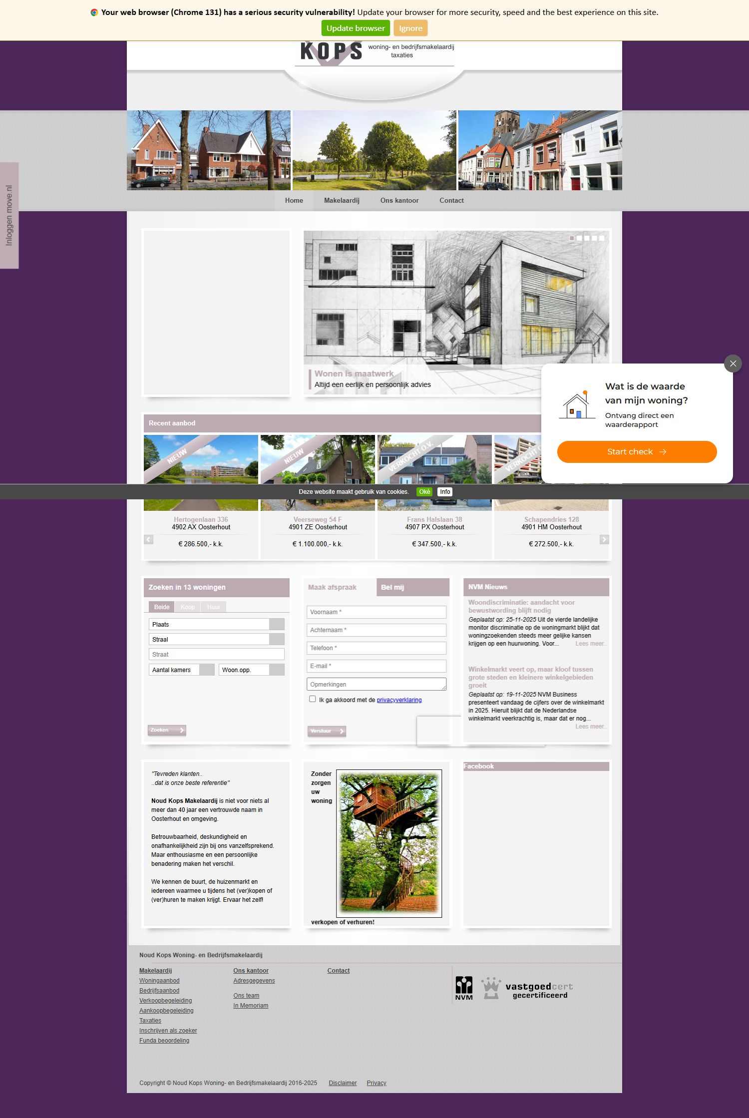 Kantoorfoto Noud Kops Makelaardij o.g.