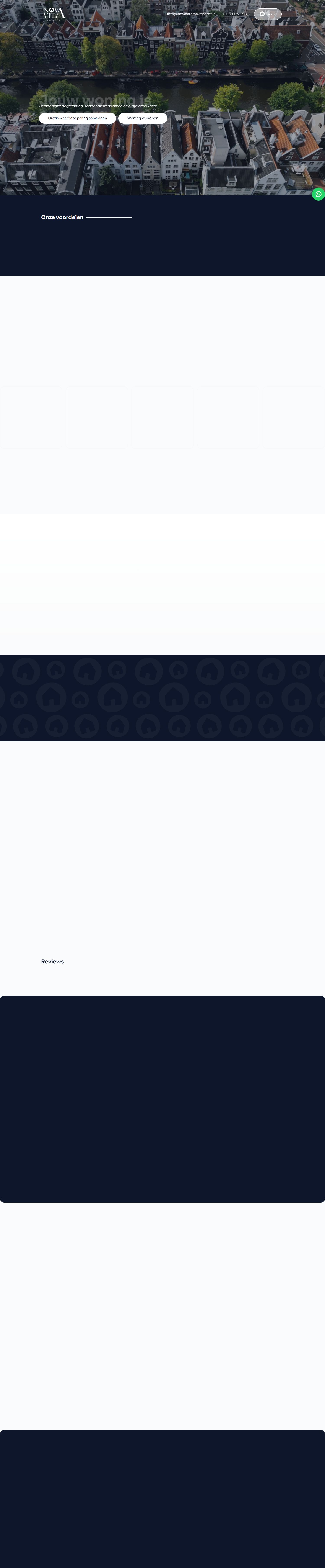 Capture d'écran du site web de novavitamakelaardij.nl