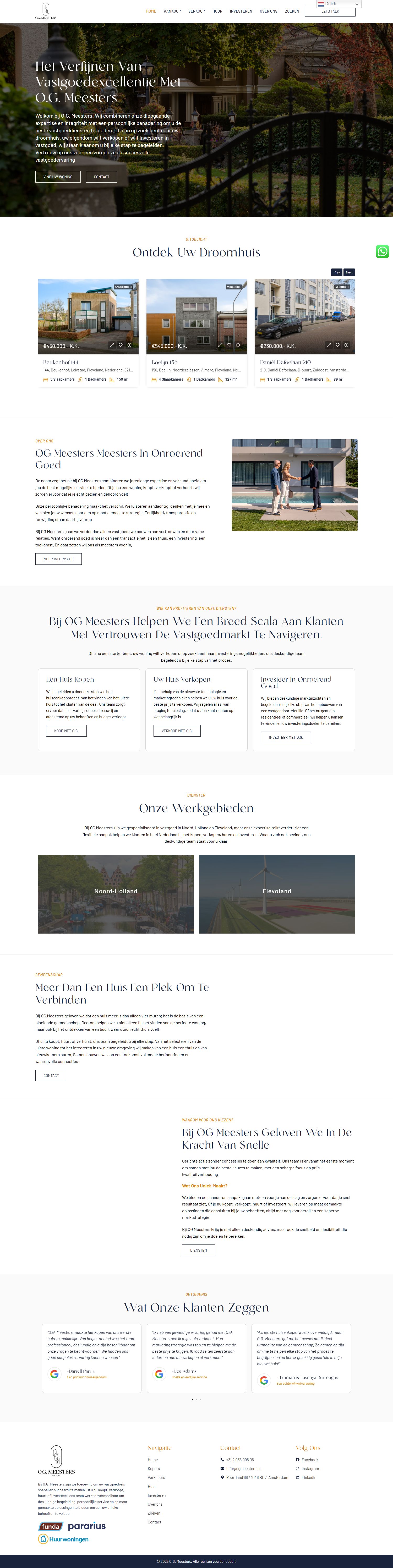 Team foto van O.G. Meesters