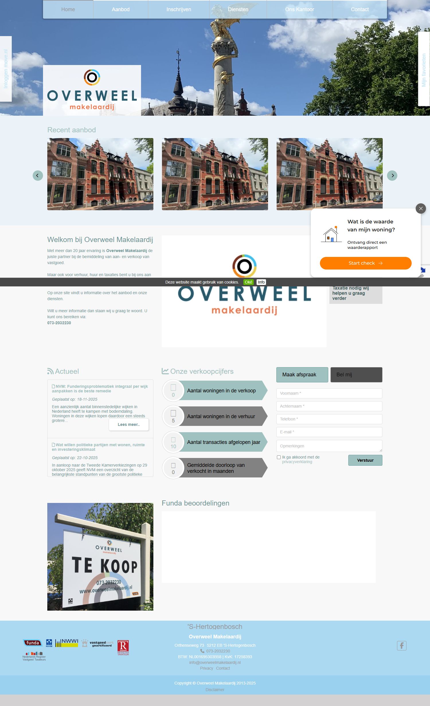 Team foto van Overweel Makelaardij