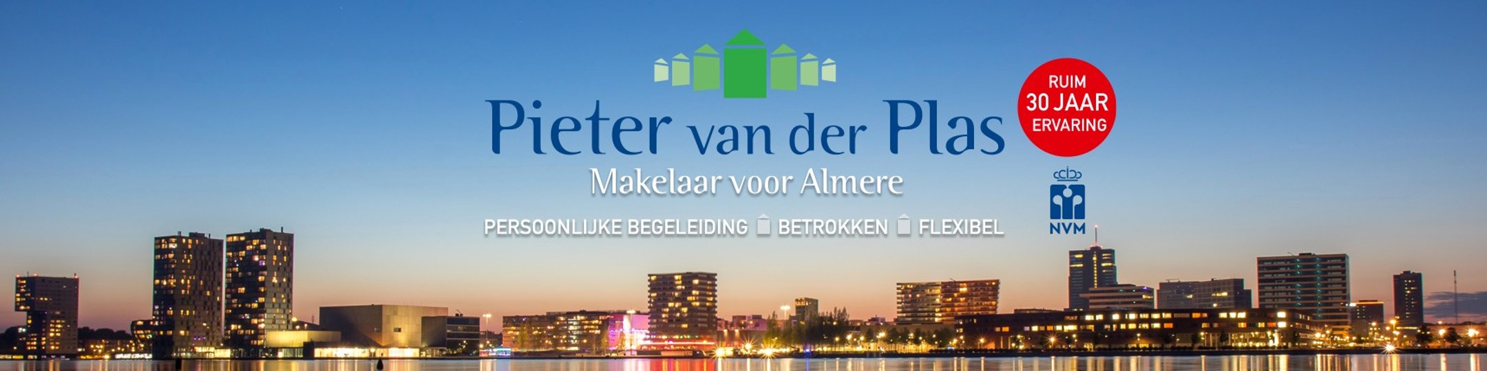 Kantoorfoto Pieter van der Plas makelaar voor Almere B.V.