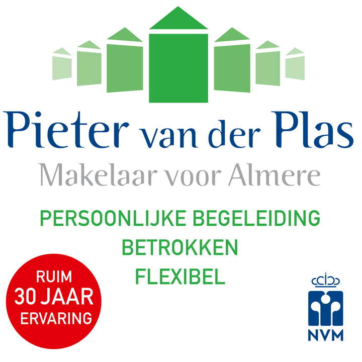 Logo Pieter van der Plas makelaar voor Almere B.V.