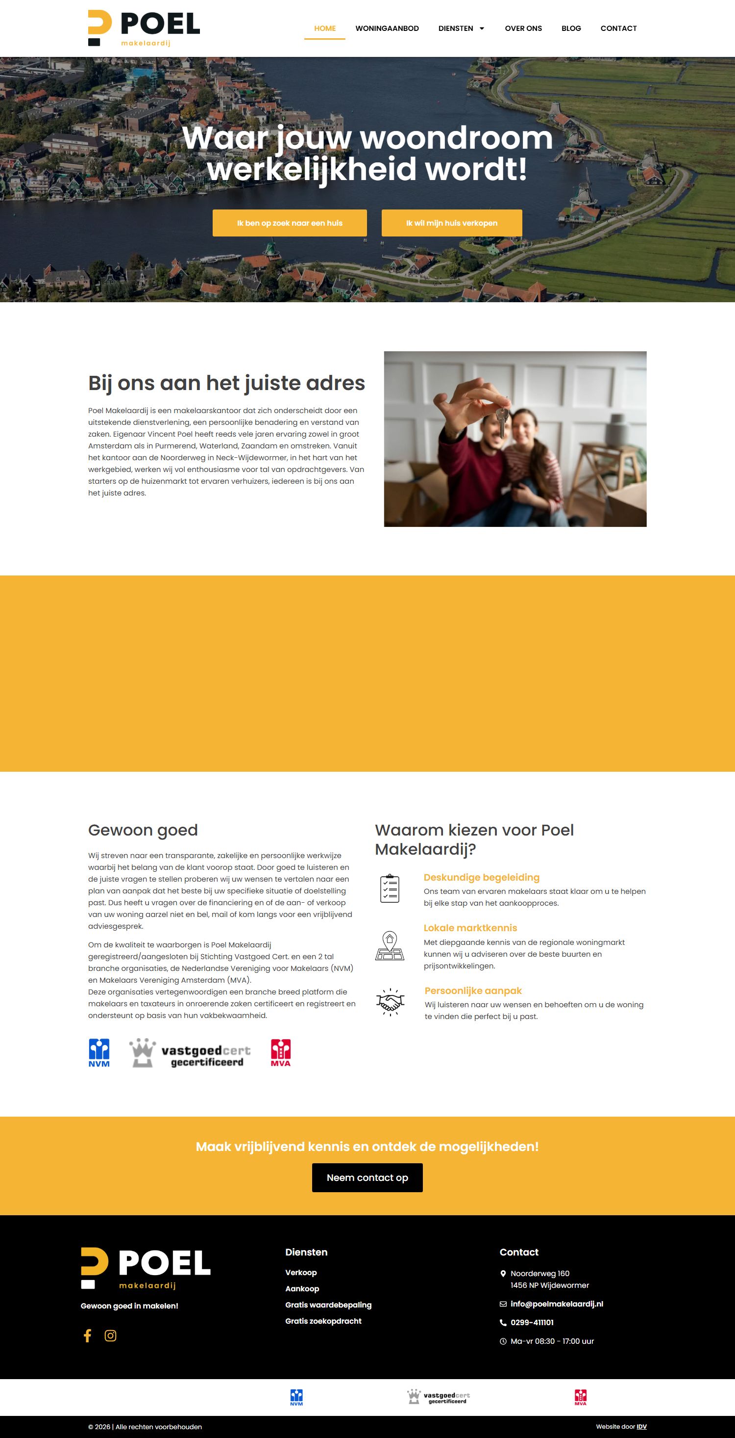 Photo de bureau Poel Makelaardij