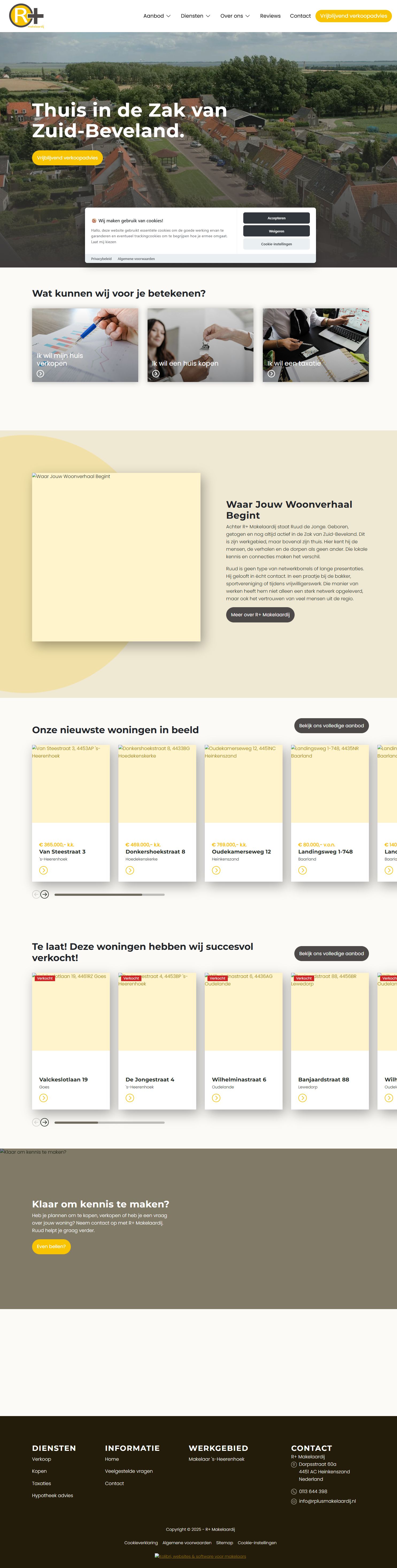 Kantoorfoto R+ Makelaardij