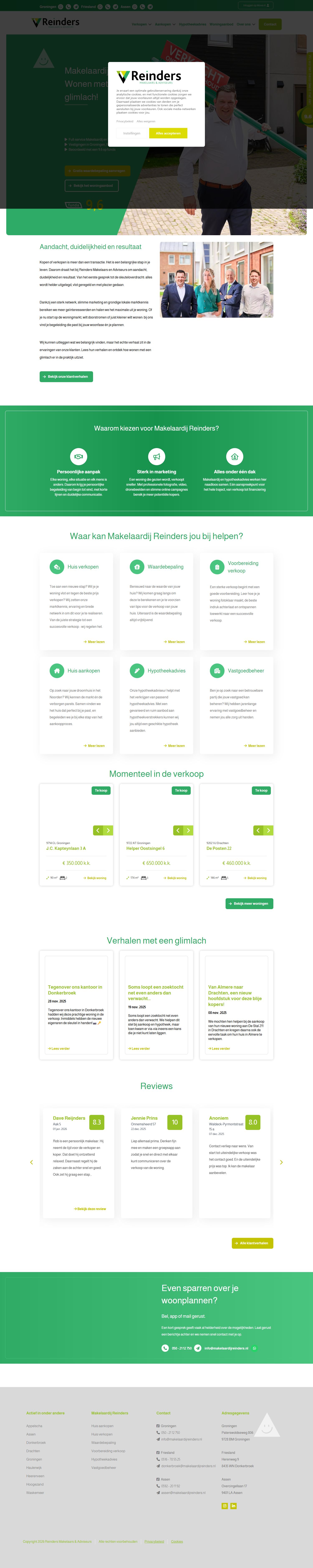 Kantoorfoto Reinders Makelaars & Adviseurs