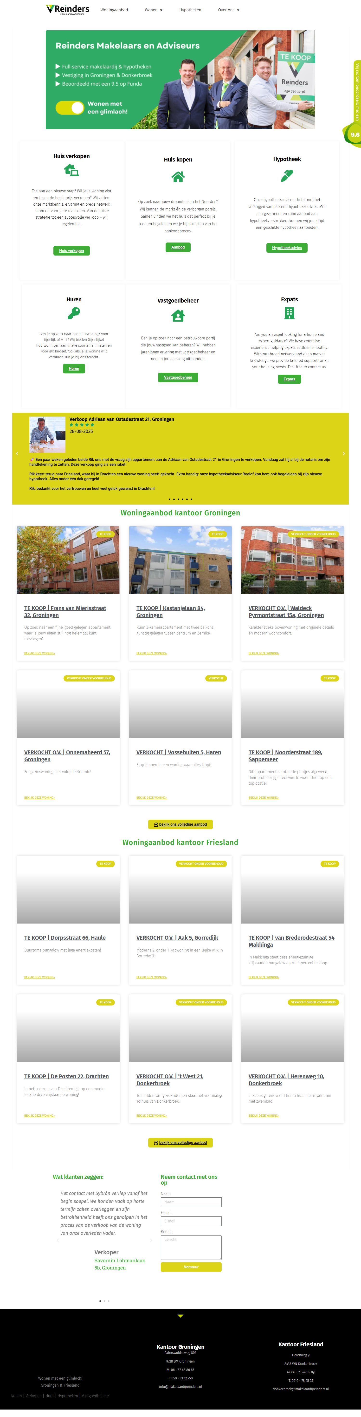 Bürofoto Reinders Makelaars en Adviseurs