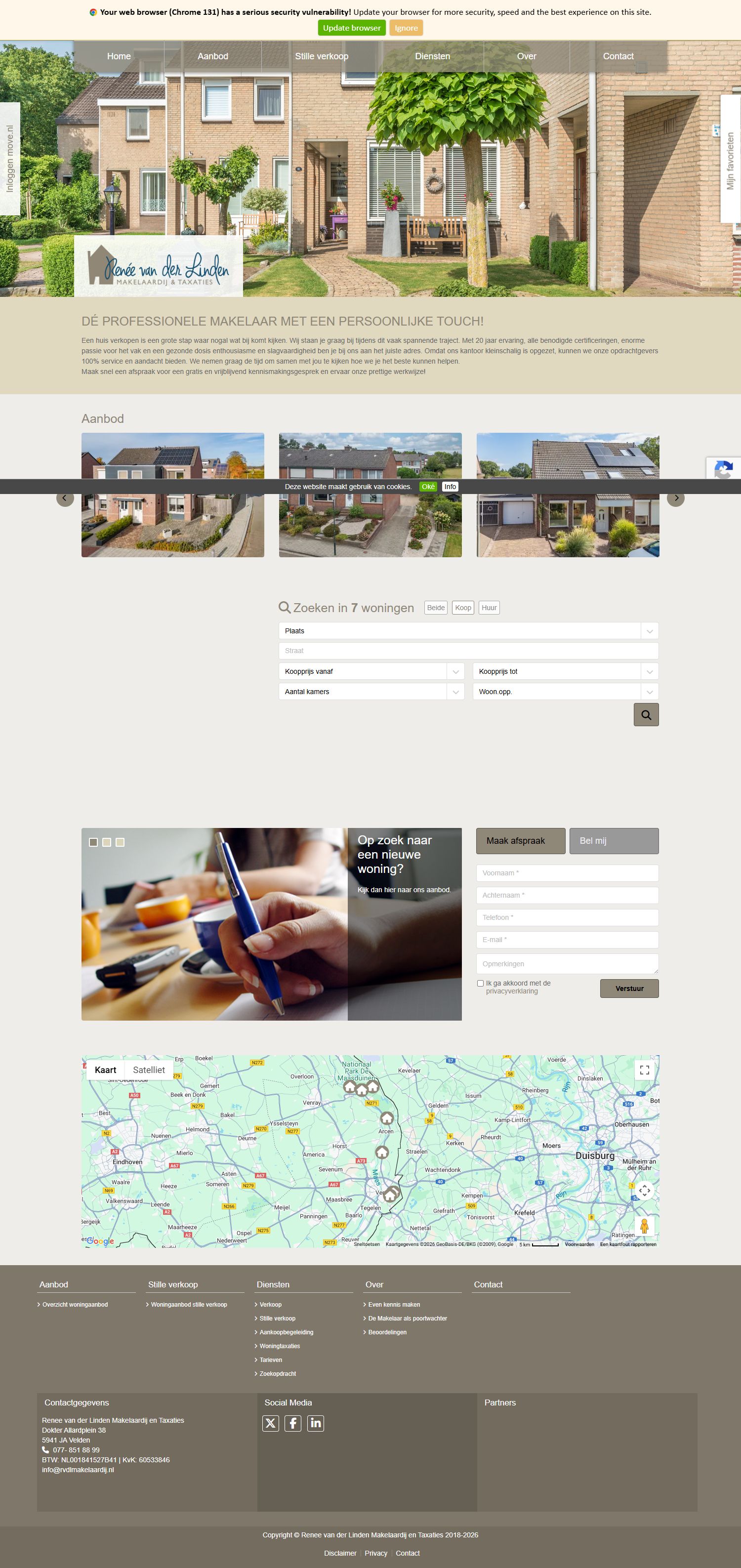 Kantoorfoto Renée van der Linden Makelaardij & Taxaties