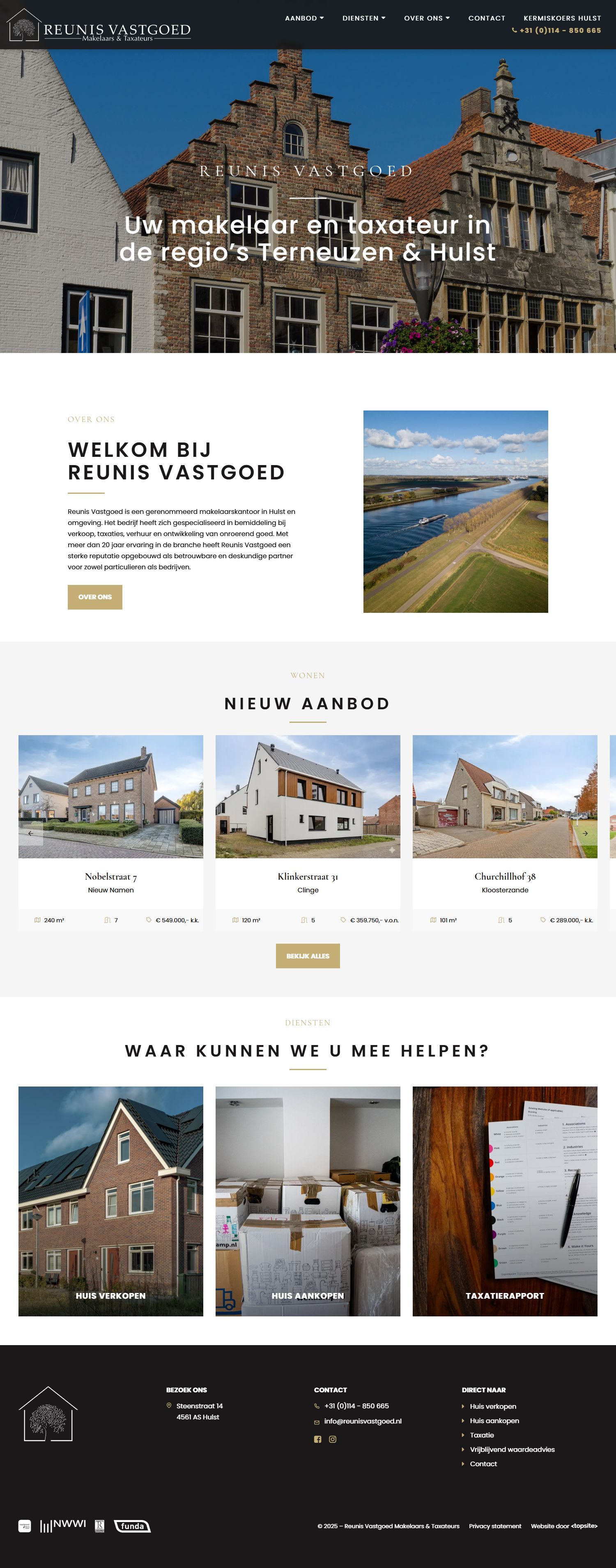 Photo of the office of Reunis Vastgoed