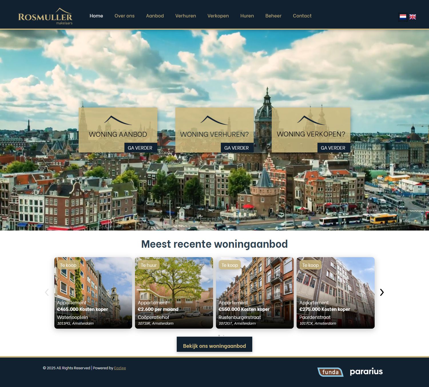 Screenshot van de website van www.rosmuller.nl
